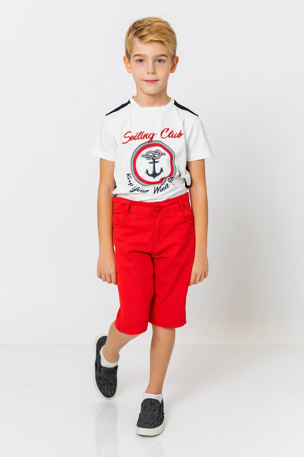 InCity Kids Boys Solid Straight Leg Dress Shorts InCity Boys & Girls