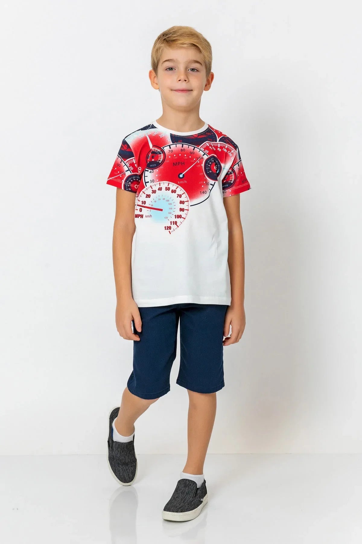 InCity Kids Boys Solid Straight Leg Fashion Shorts InCity Boys & Girls