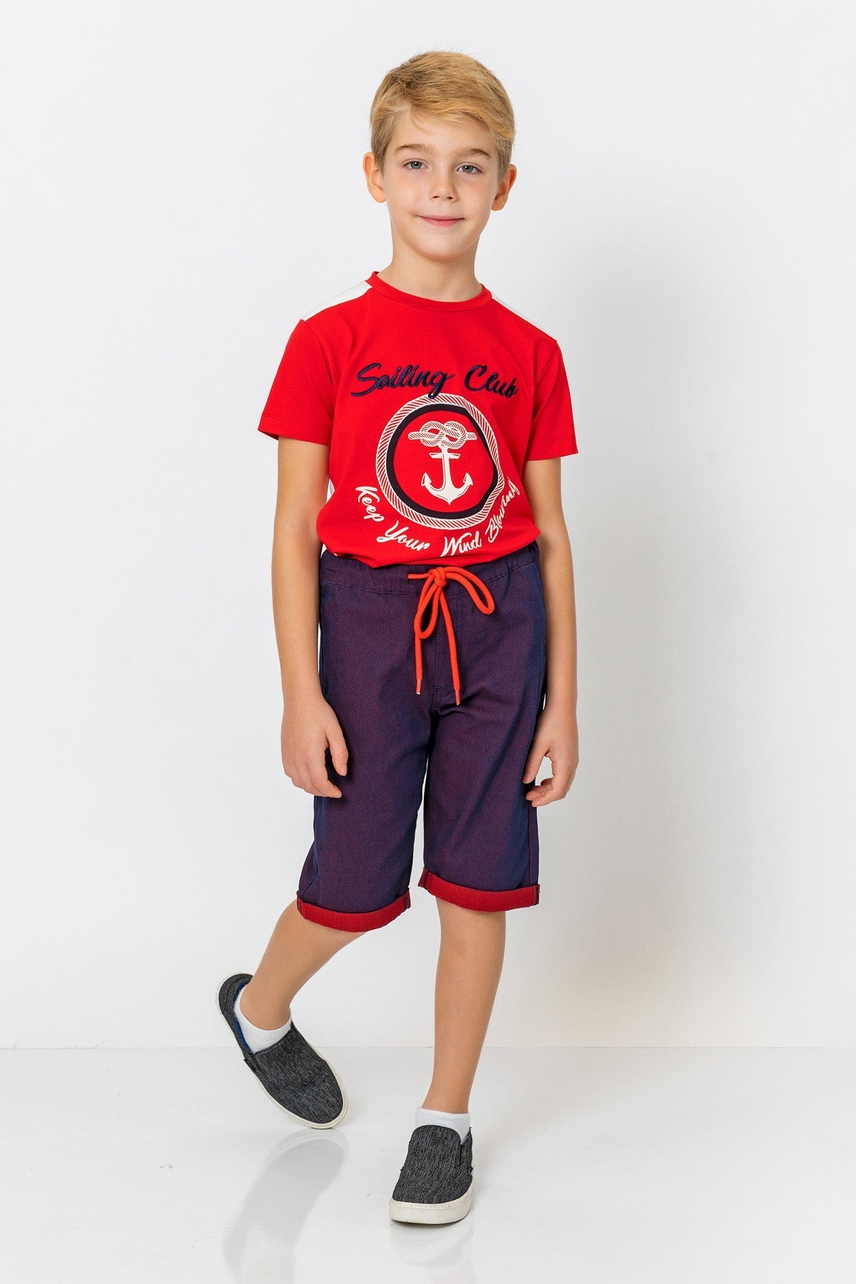 InCity Kids Boys Elastic Waist Straight Leg Shorts InCity Boys & Girls