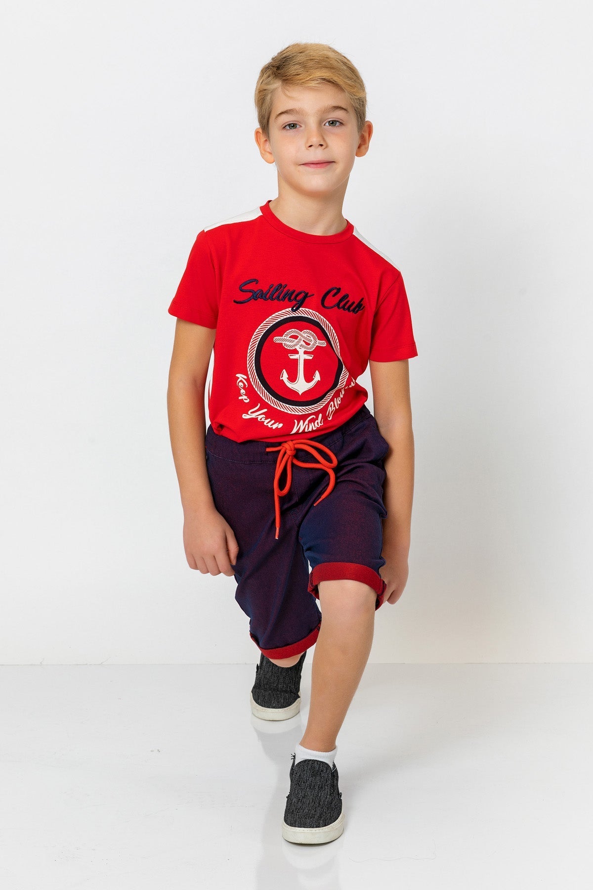 InCity Kids Boys Elastic Waist Straight Leg Shorts InCity Boys & Girls