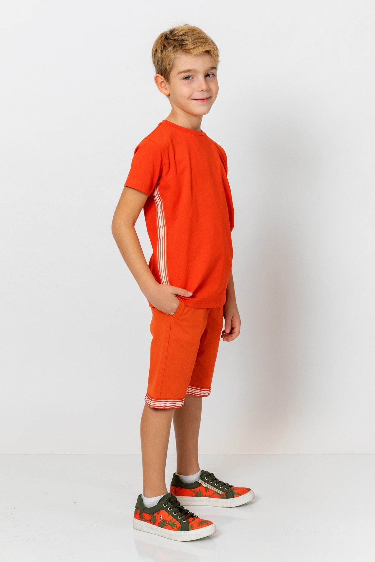 InCity Kids Boys Elastic Waist Straight Leg Fashion Shorts InCity Boys & Girls