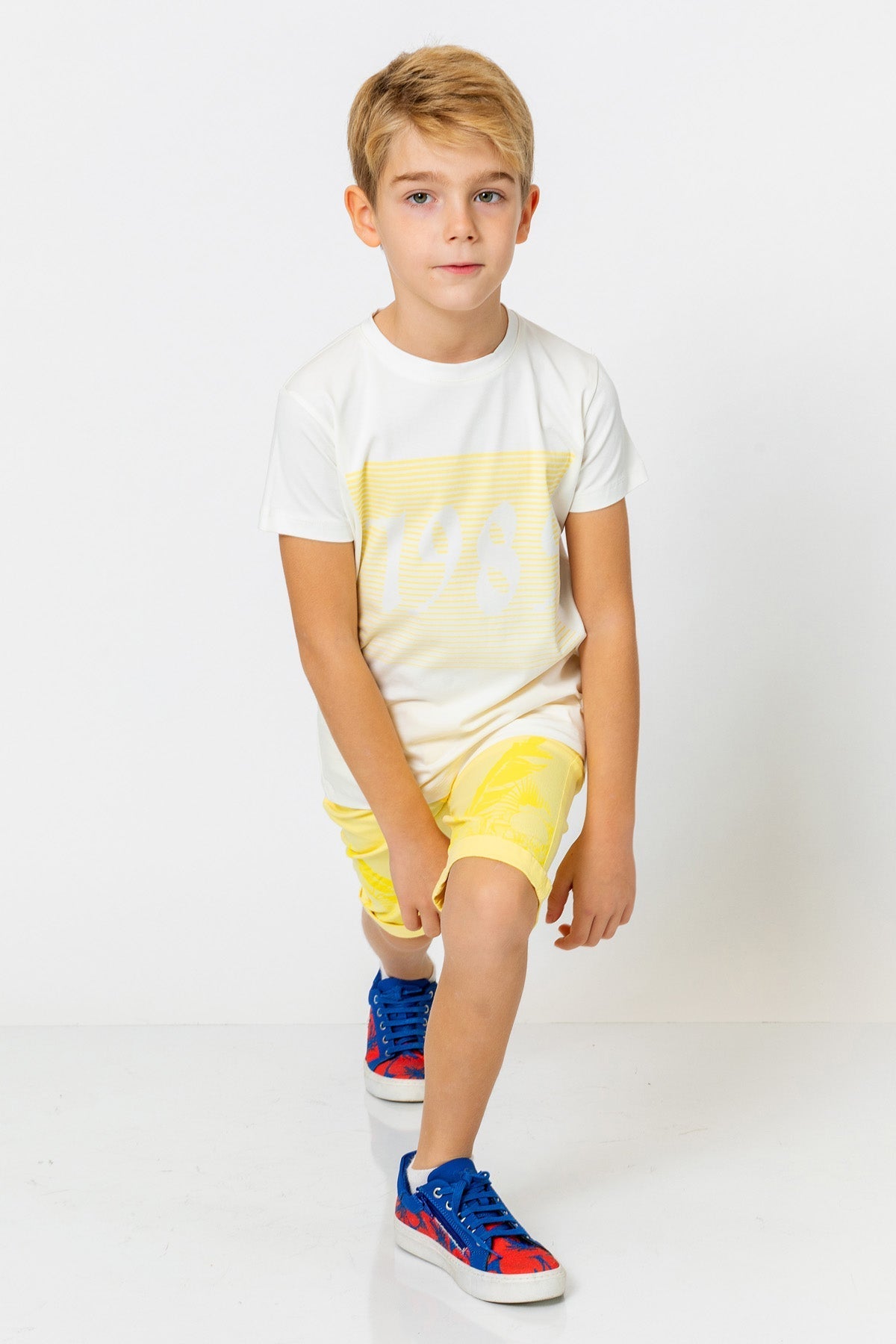 InCity Kids Boys Straight Leg Printed Dress Shorts InCity Boys & Girls