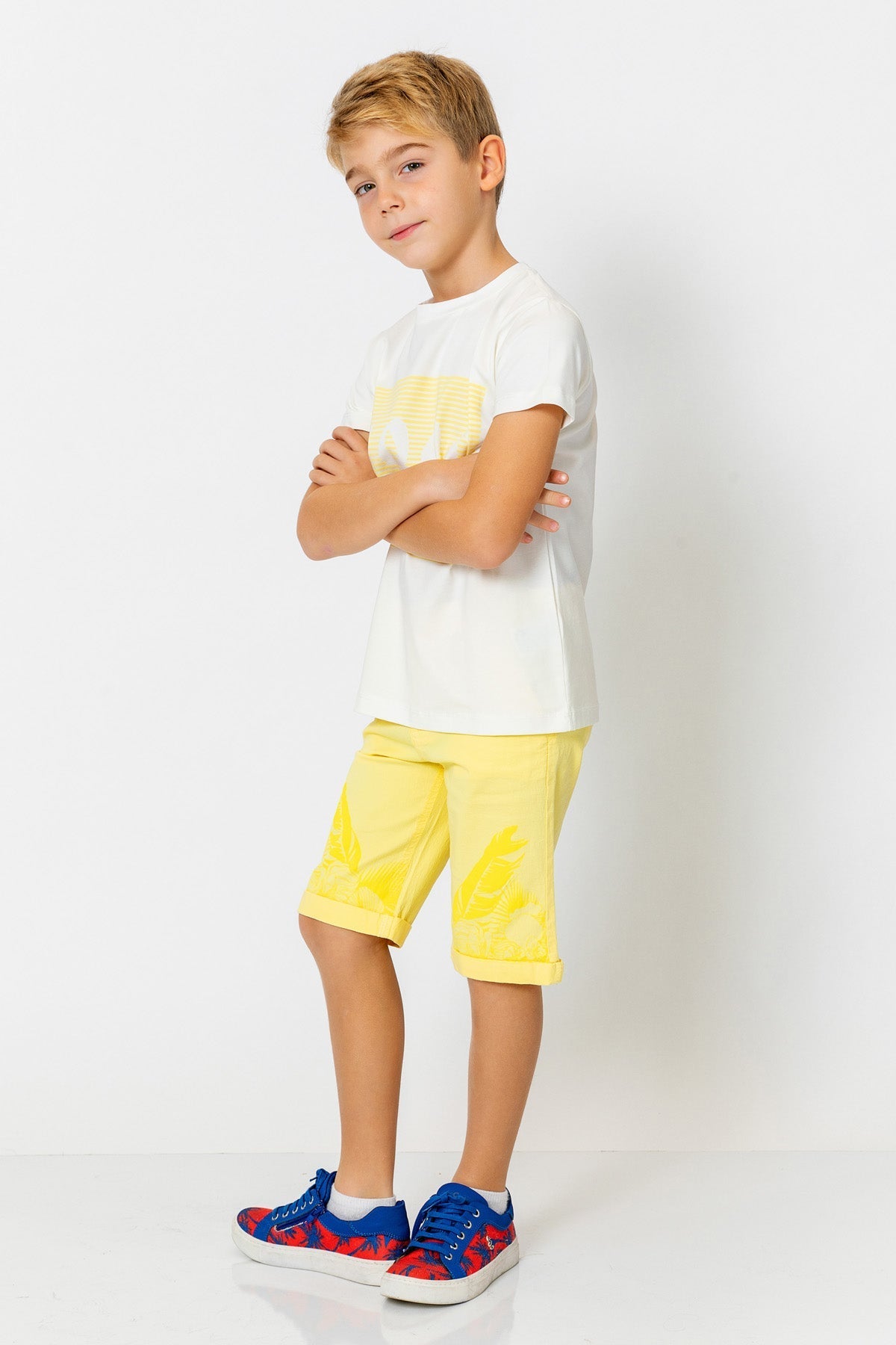 InCity Kids Boys Straight Leg Printed Dress Shorts InCity Boys & Girls
