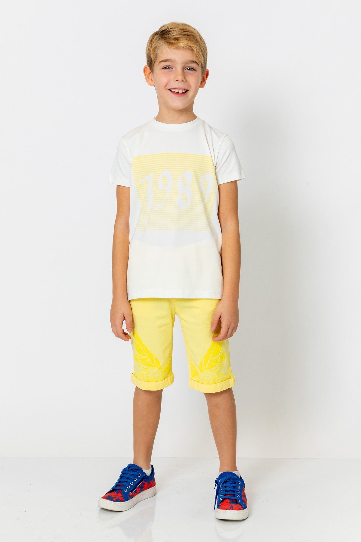 InCity Kids Boys Straight Leg Printed Dress Shorts InCity Boys & Girls