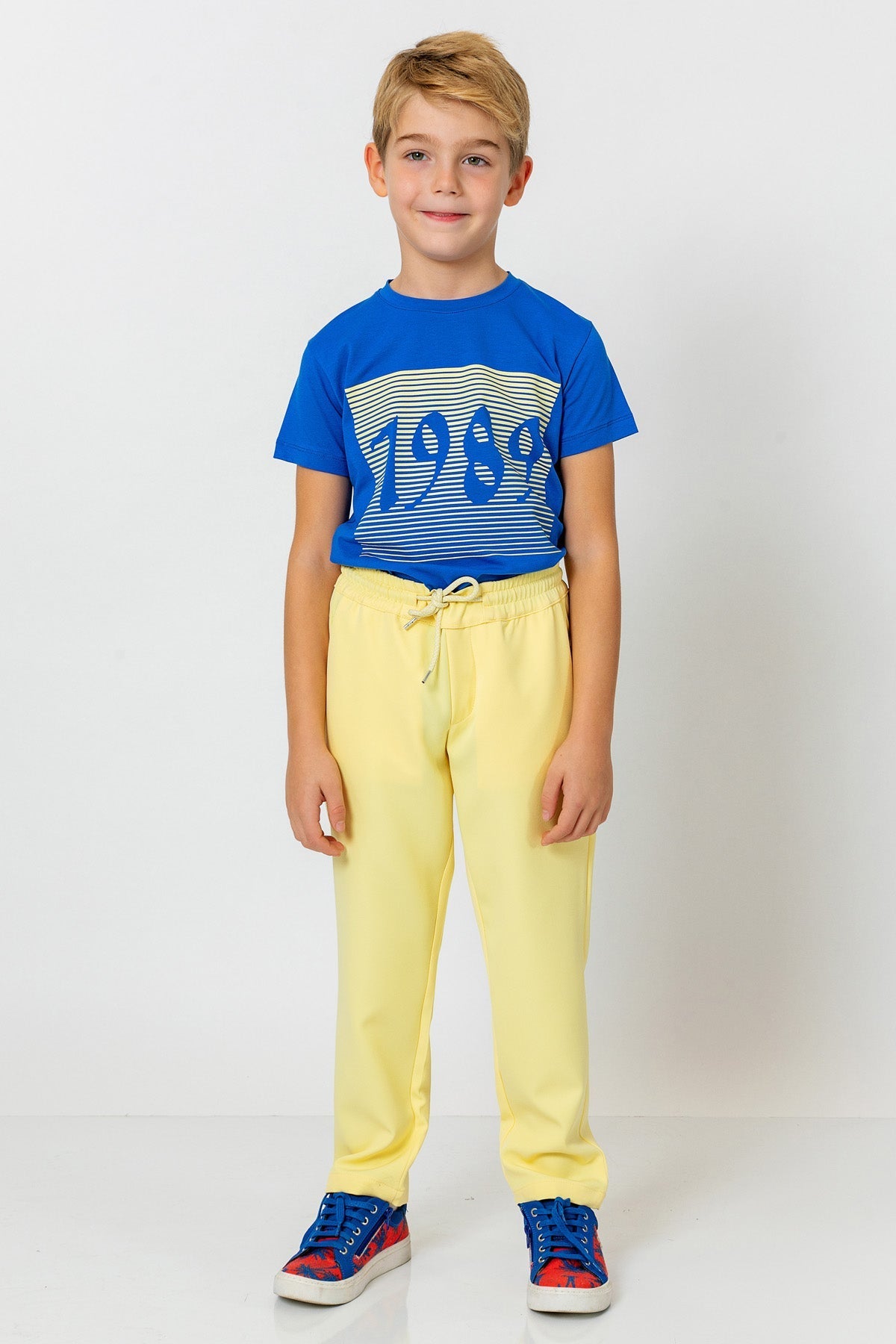 InCity Kids Boys Elastic Waist Solid Jogger Pants InCity Boys & Girls