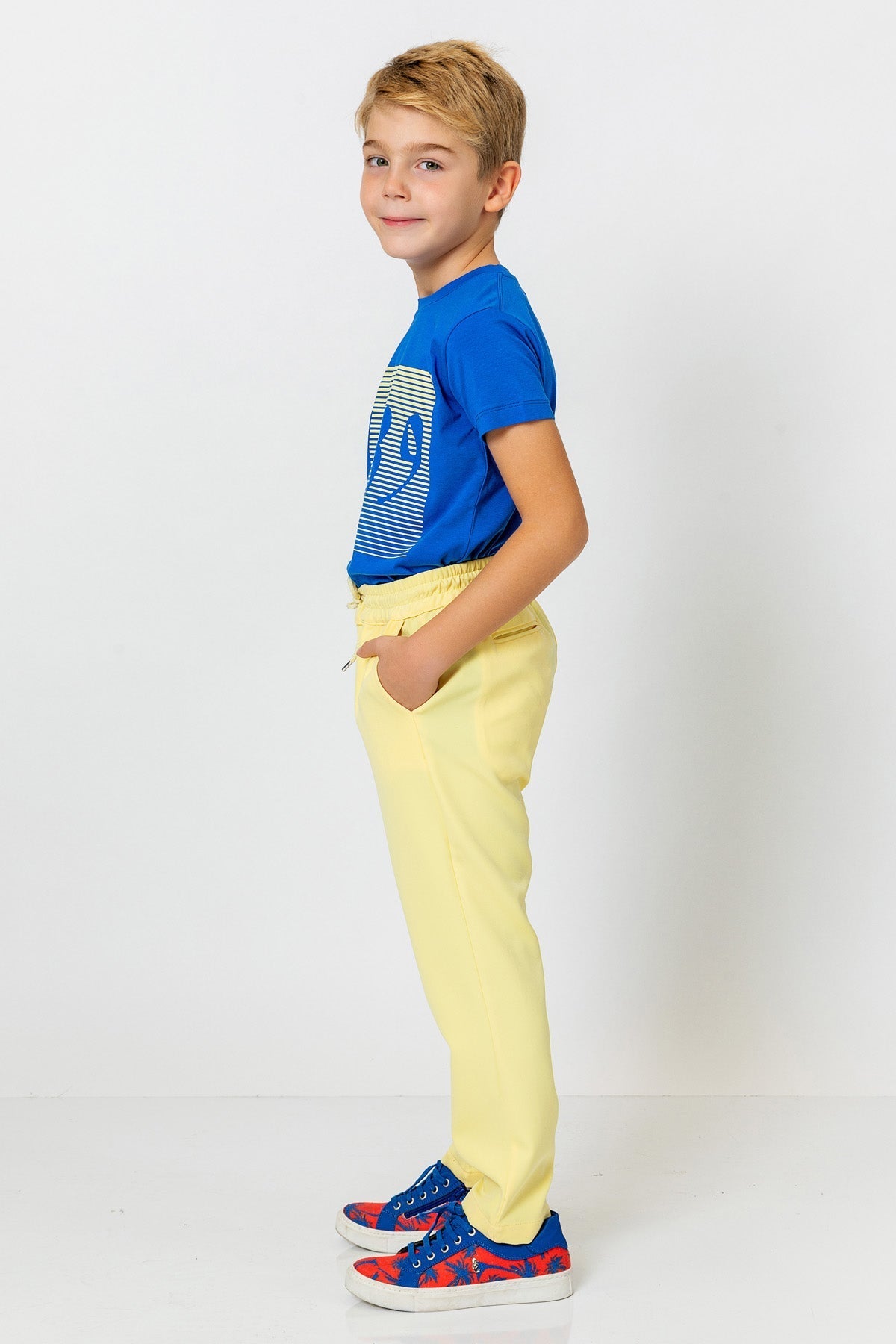 InCity Kids Boys Elastic Waist Solid Jogger Pants InCity Boys & Girls