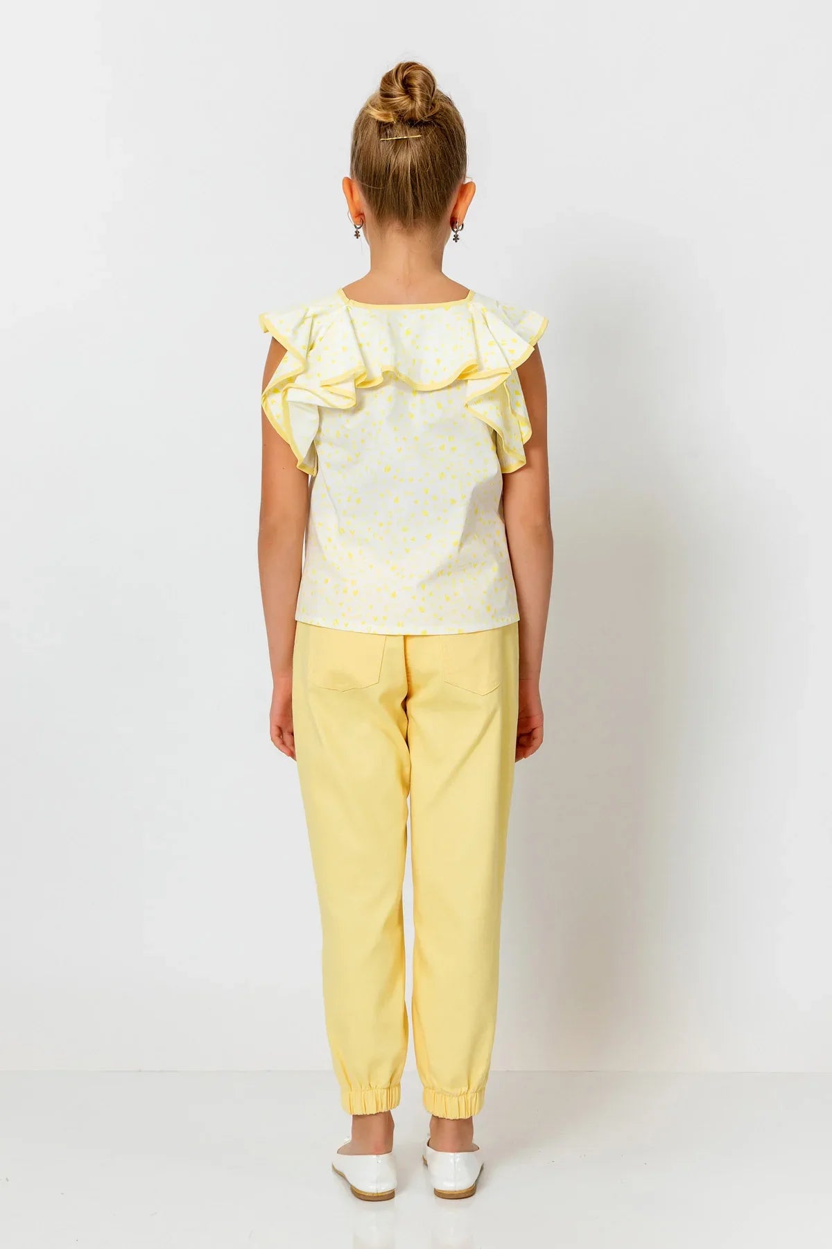 InCity Kids Girls Ruffle Neck Sleeveless Fashion Blouse InCity Boys & Girls