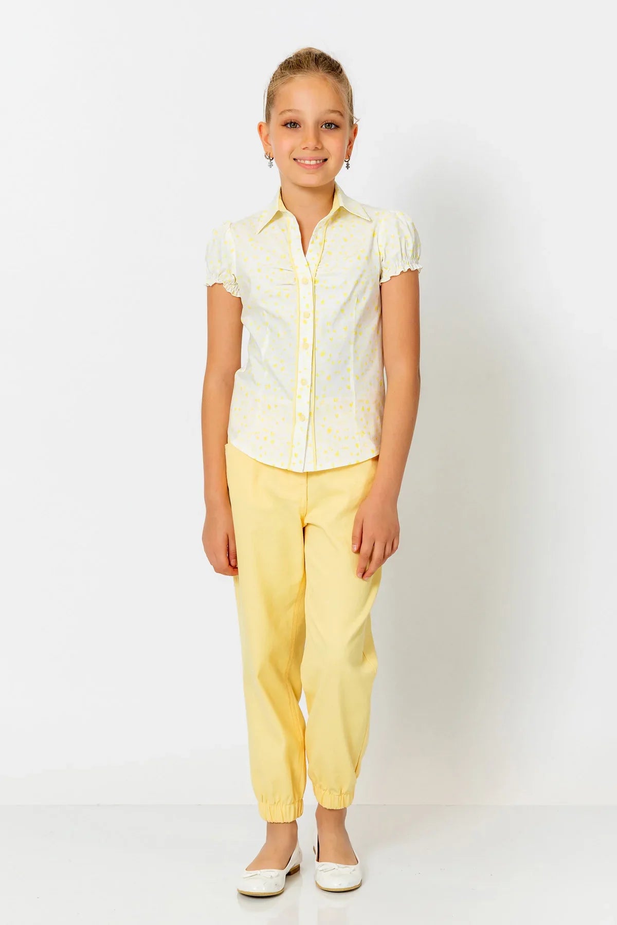 InCity Kids Girls Solid Cuffed Jogger Pants InCity Boys & Girls