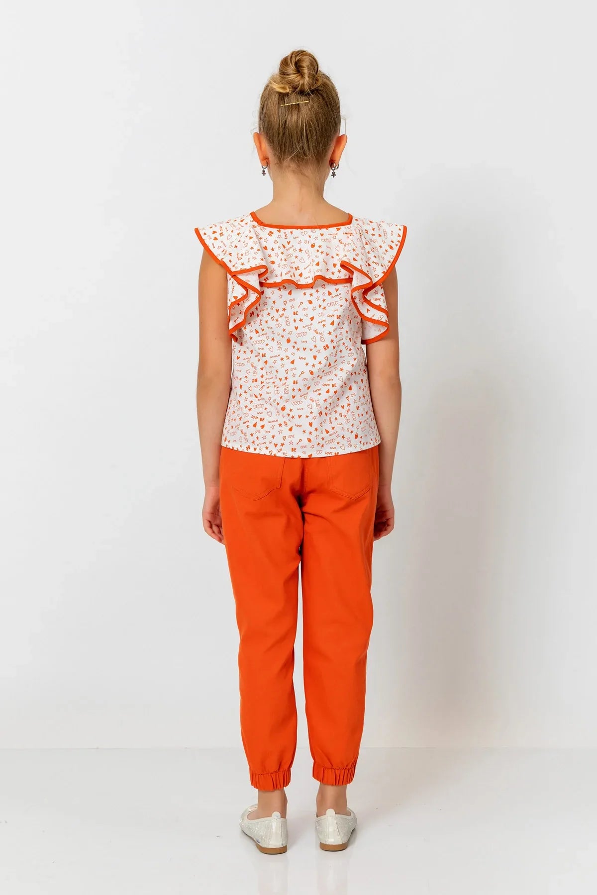 InCity Kids Girls Ruffle Neck Sleeveless Fashion Blouse InCity Boys & Girls