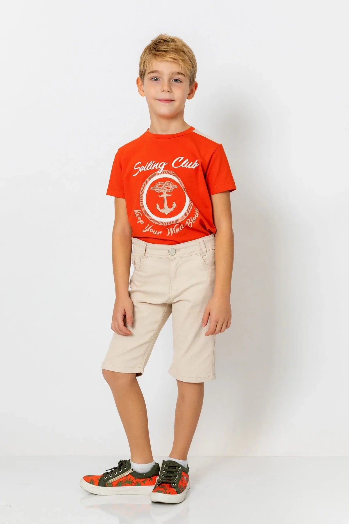 InCity Kids Boys Solid Straight Leg Fashion Shorts InCity Boys & Girls