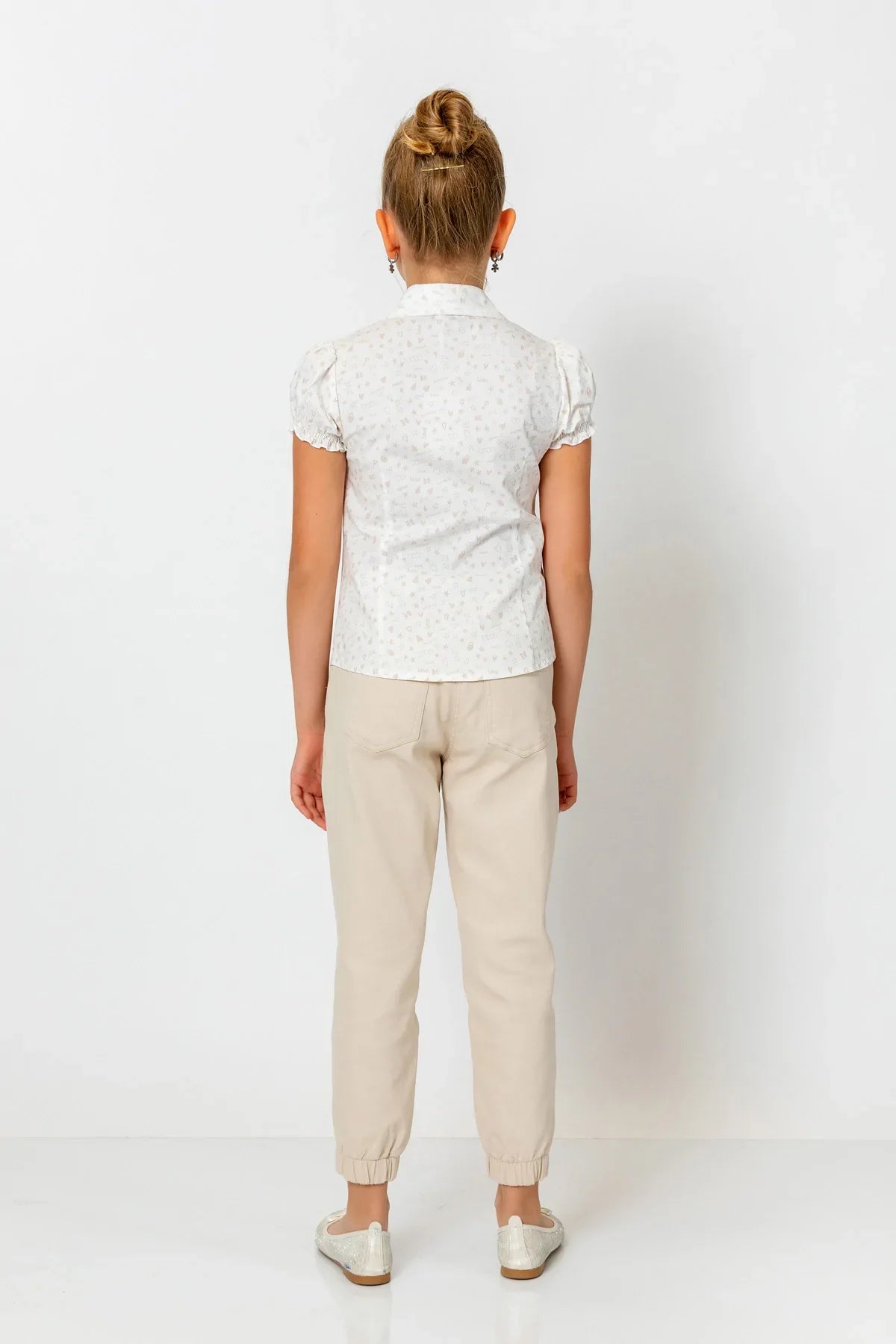 InCity Kids Girls Solid Cuffed Jogger Pants InCity Boys & Girls