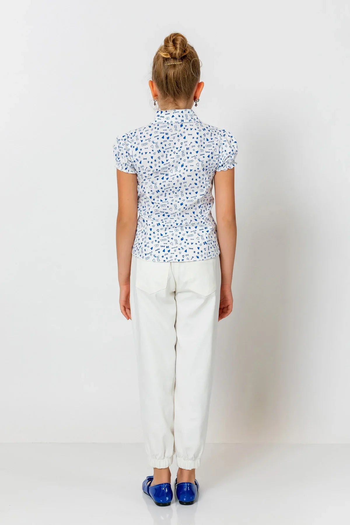 InCity Kids Girls Solid Cuffed Jogger Pants InCity Boys & Girls