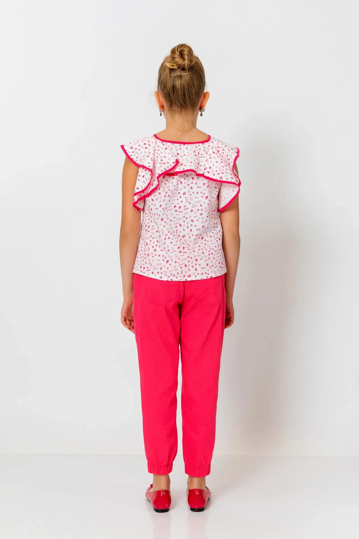 InCity Kids Girls Ruffle Neck Sleeveless Fashion Blouse InCity Boys & Girls