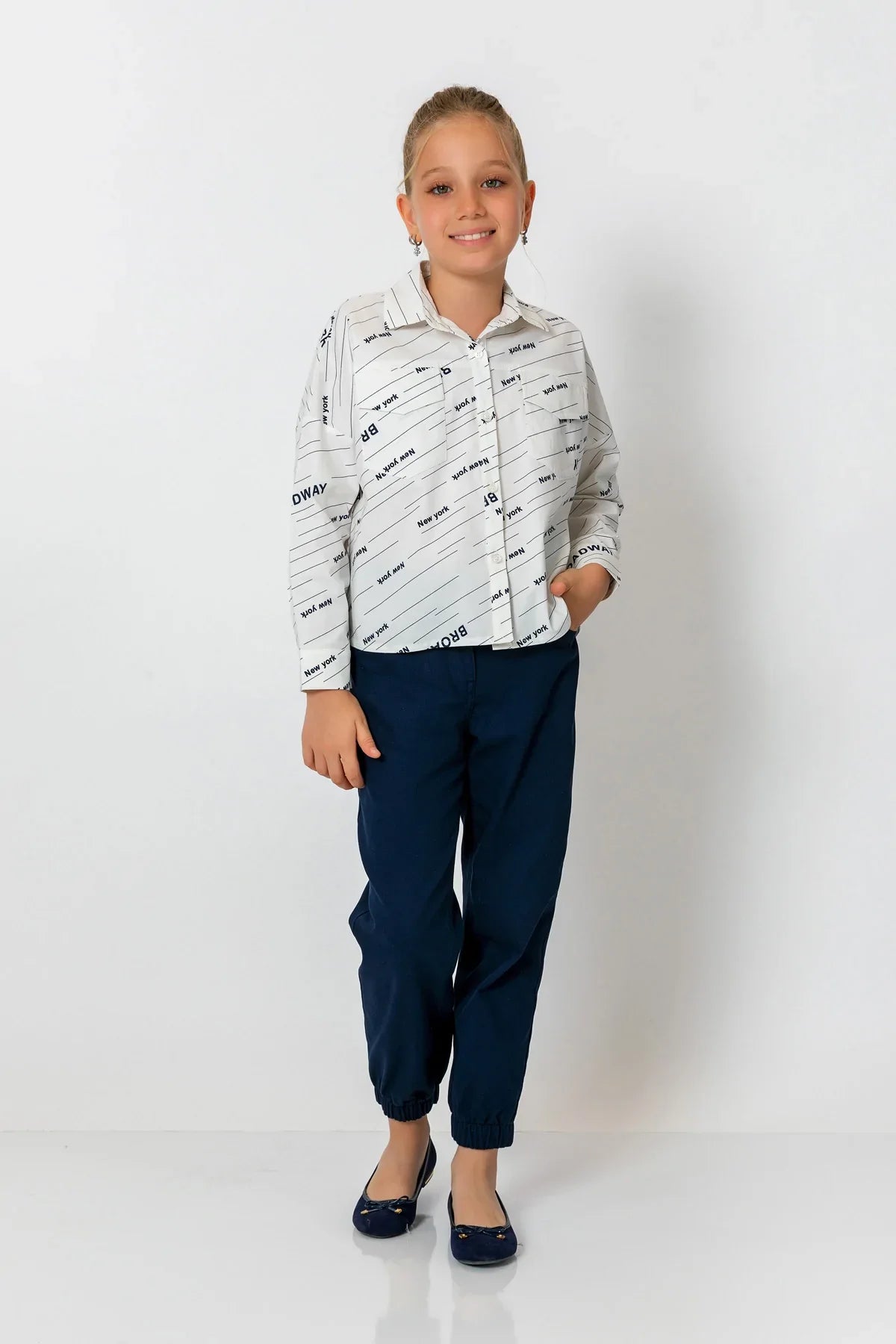 InCity Kids Girls V Neck Broadway Shirt InCity Boys & Girls