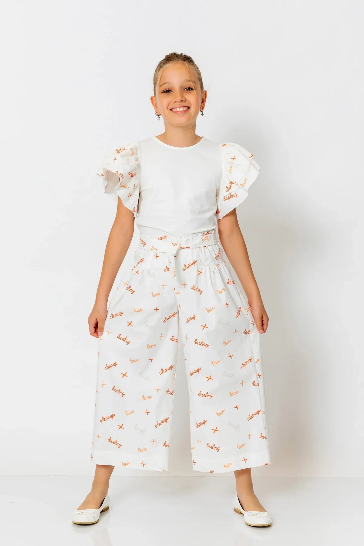 InCity Kids Girls Belted Wide Leg Fashion Pants InCity Boys & Girls