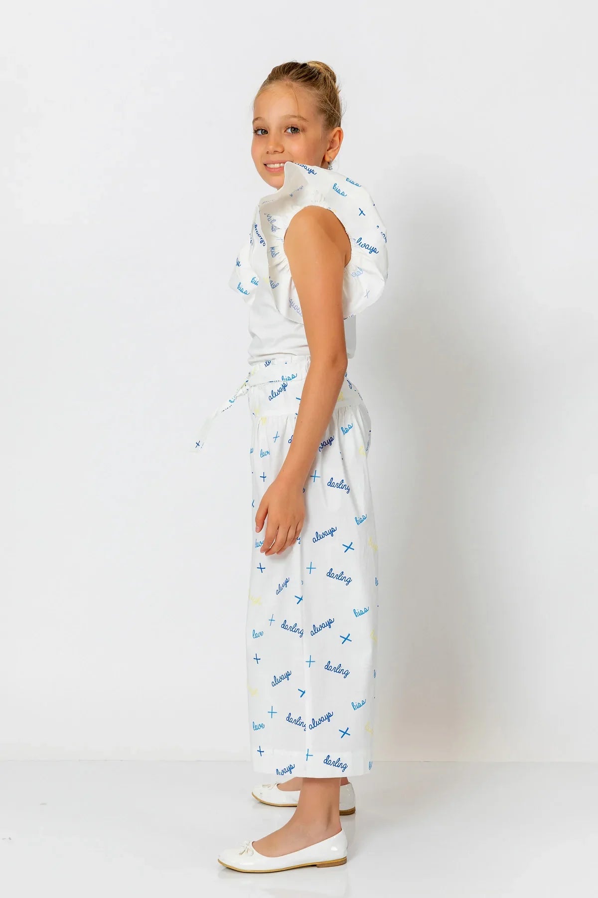 InCity Kids Girls Belted Wide Leg Fashion Pants InCity Boys & Girls