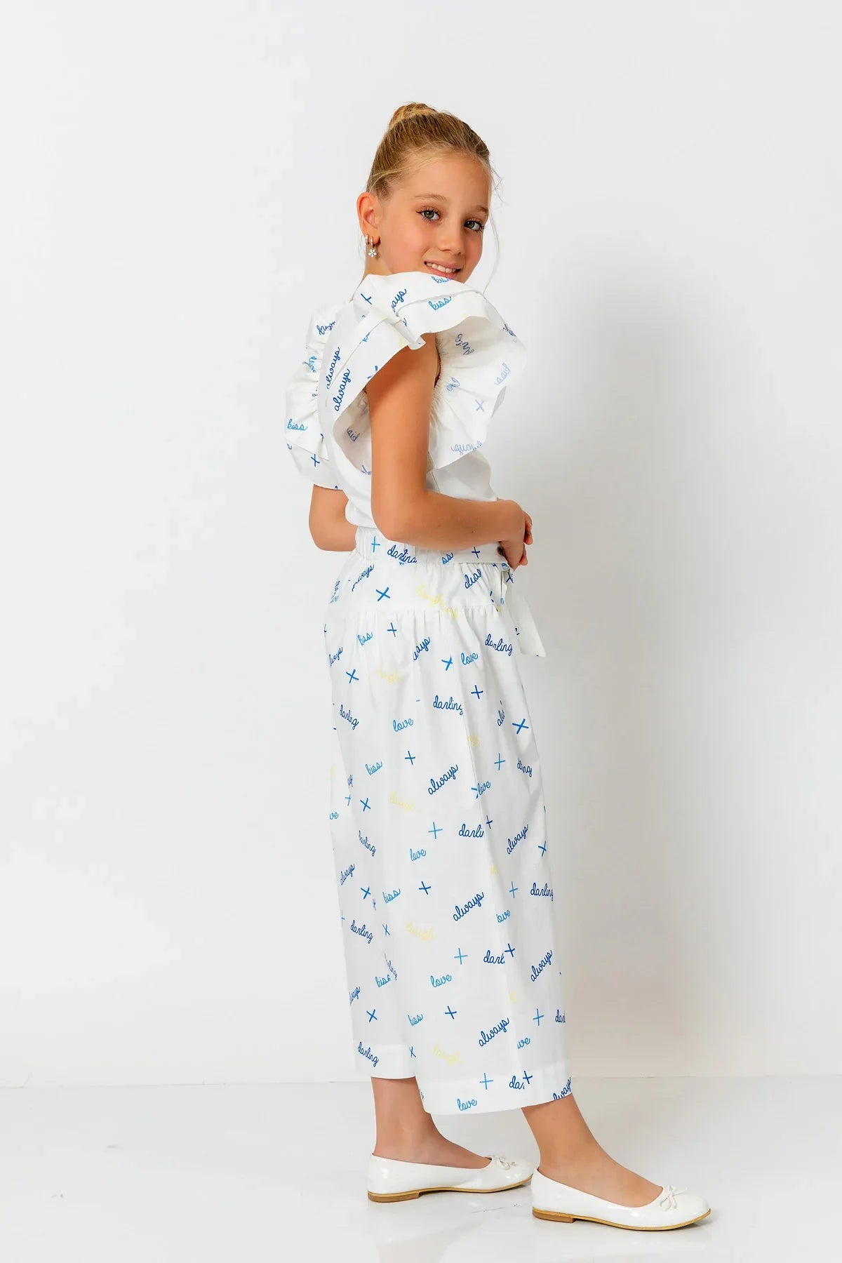 InCity Kids Girls Belted Wide Leg Fashion Pants InCity Boys & Girls