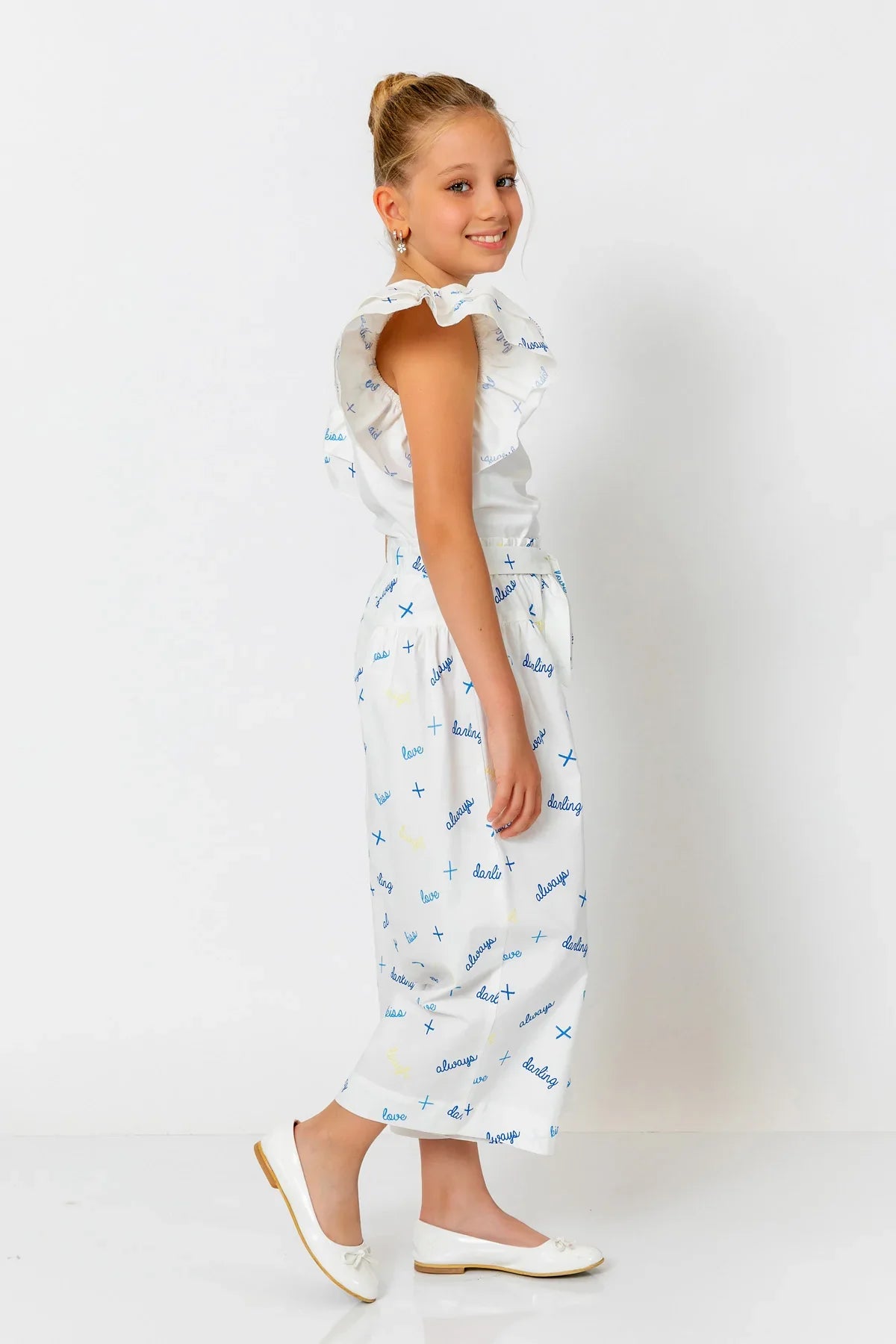 InCity Kids Girls Belted Wide Leg Fashion Pants InCity Boys & Girls