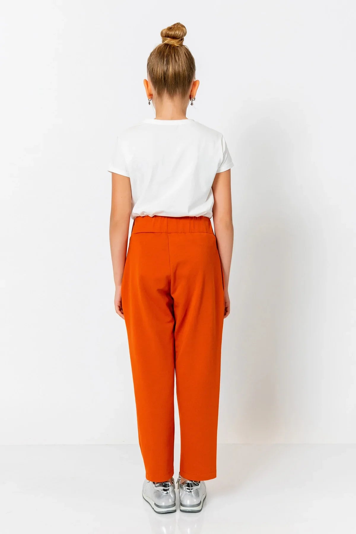 InCity Kids Girls Solid Elastic Waist Straight Leg Pants InCity Boys & Girls