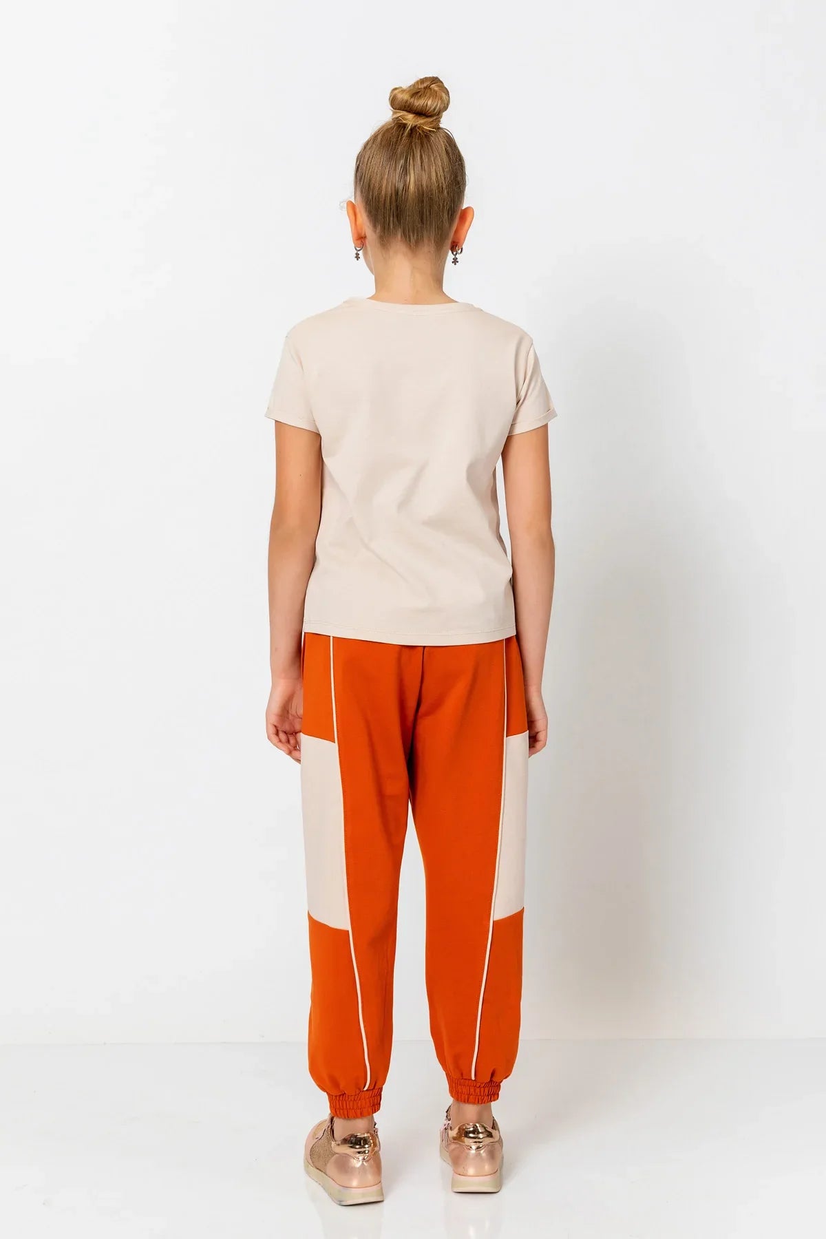 InCity Kids Girls Multicolor Cuffed Jogger Pants InCity Boys & Girls