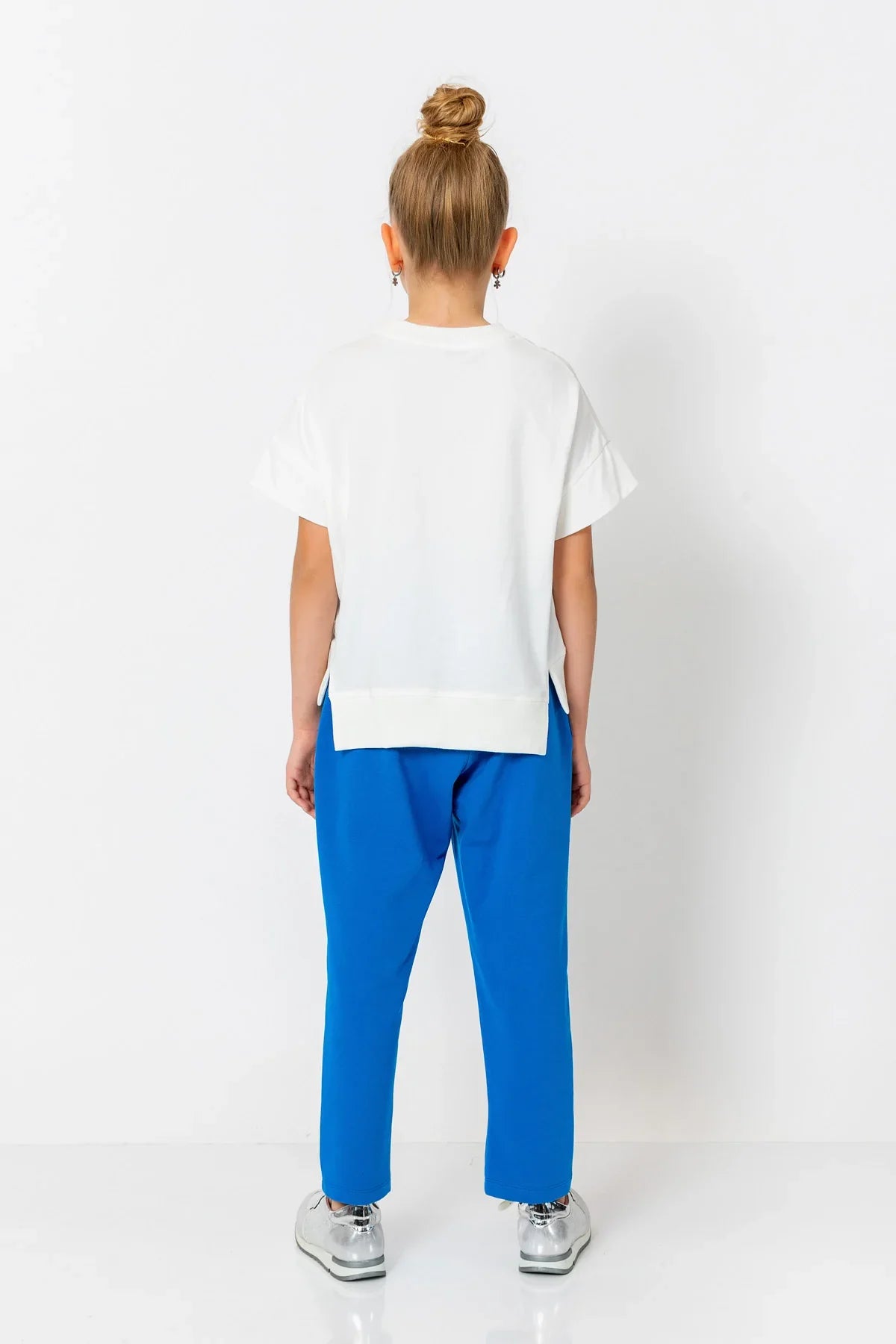 InCity Kids Girls Solid Elastic Waist Straight Leg Pants InCity Boys & Girls