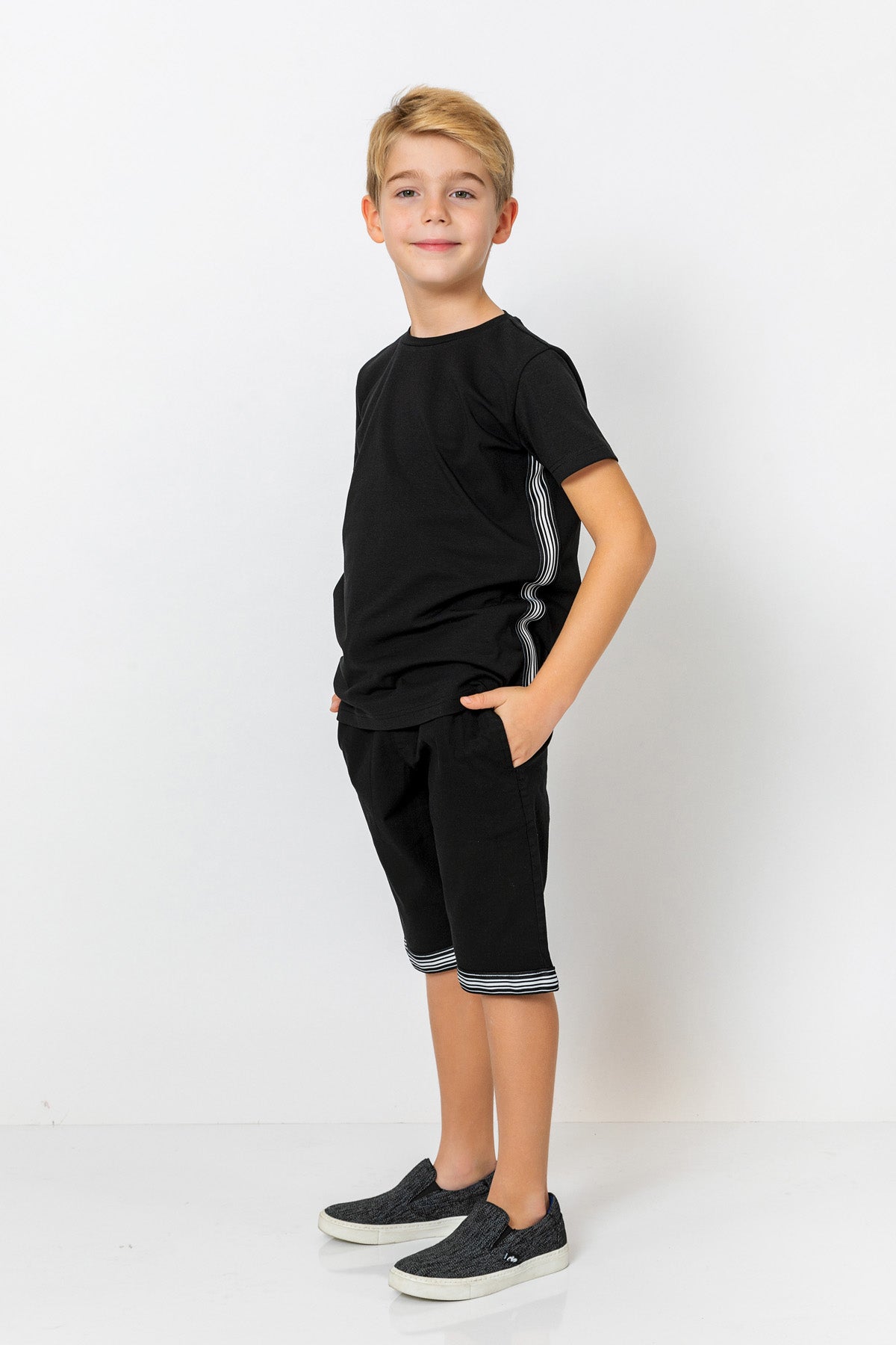 InCity Kids Boys Elastic Waist Straight Leg Fashion Shorts InCity Boys & Girls