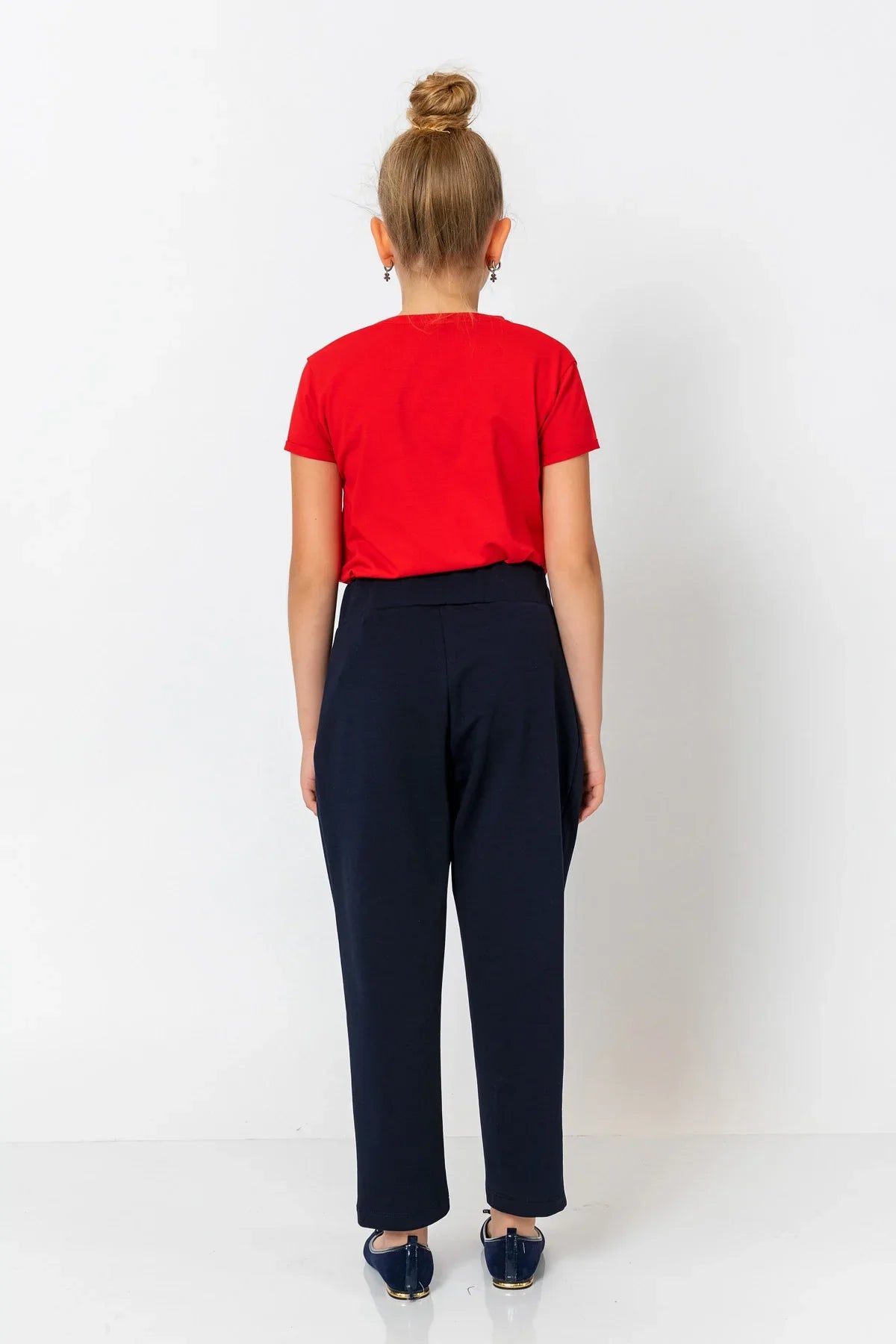 InCity Kids Girls Solid Elastic Waist Straight Leg Pants InCity Boys & Girls