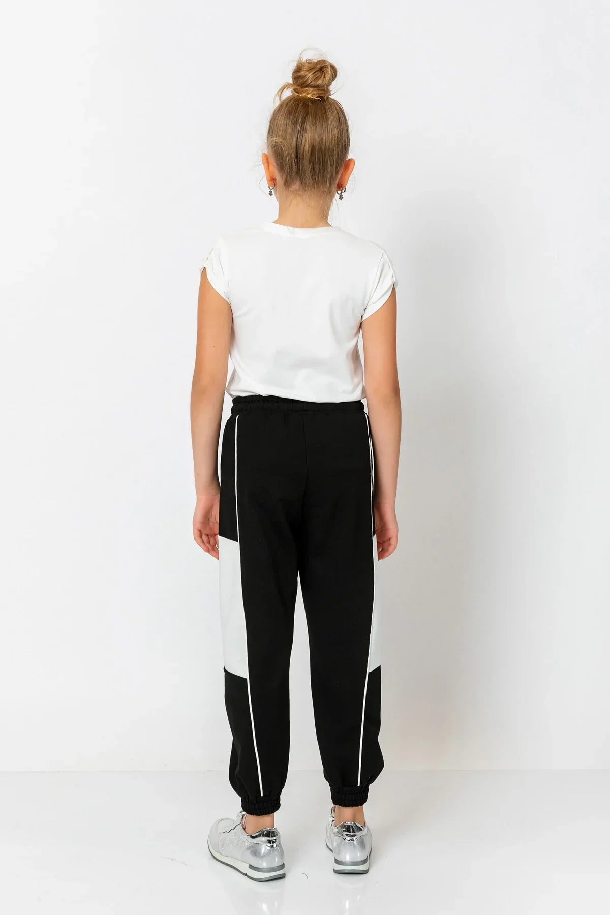 InCity Kids Girls Multicolor Cuffed Jogger Pants InCity Boys & Girls