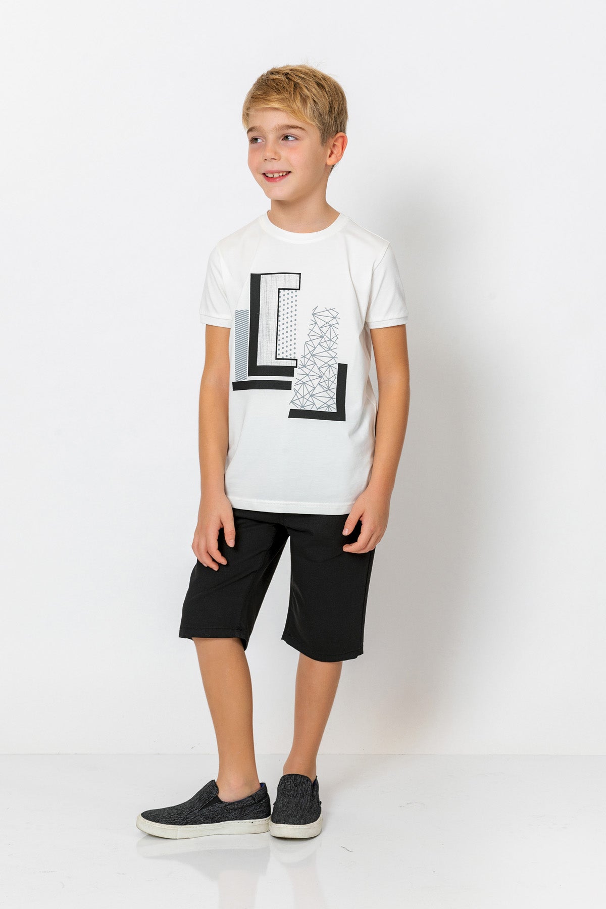 InCity Kids Boys Solid Straight Leg Dress Shorts InCity Boys & Girls