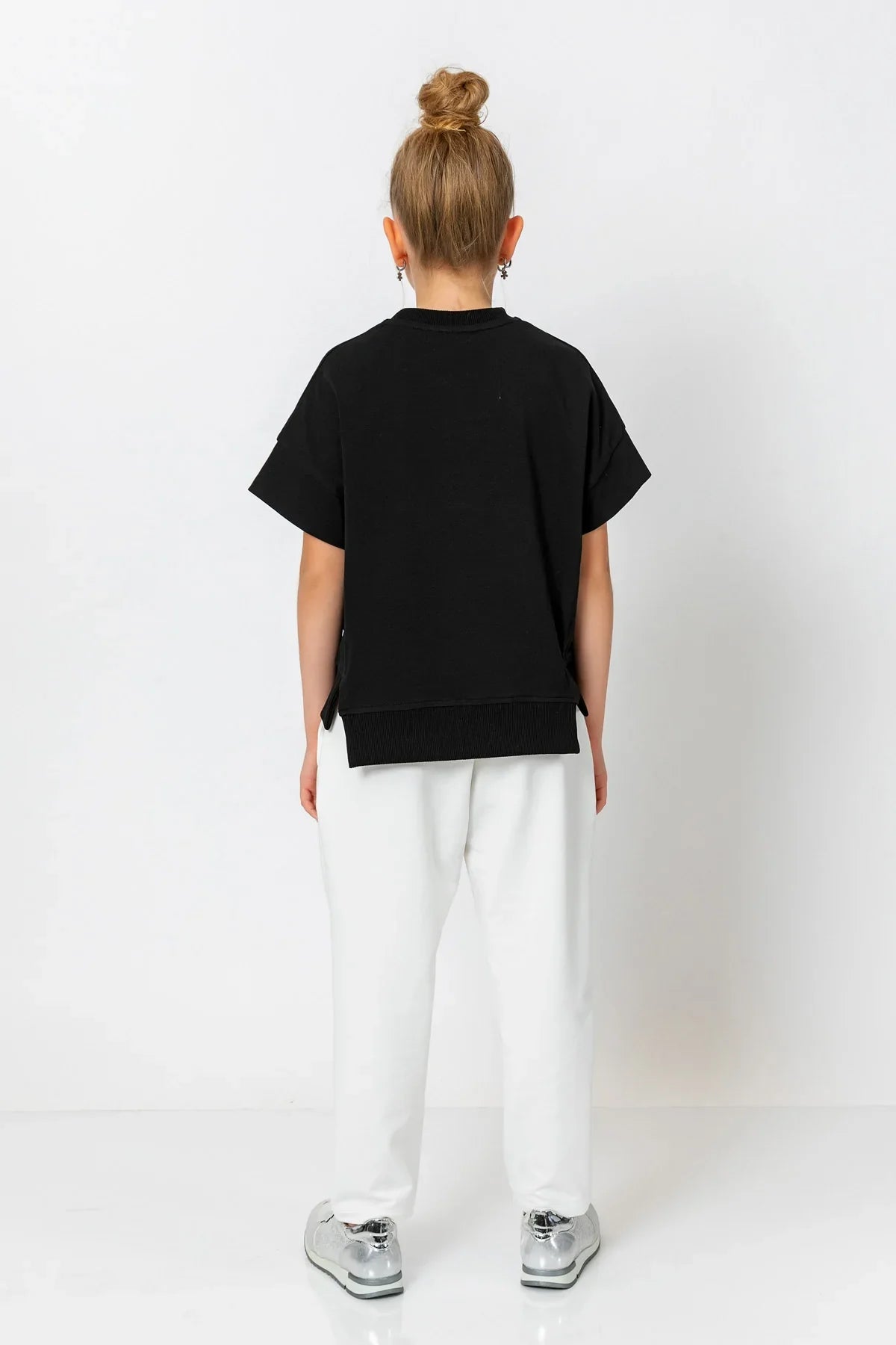 InCity Kids Girls Solid Elastic Waist Straight Leg Pants InCity Boys & Girls