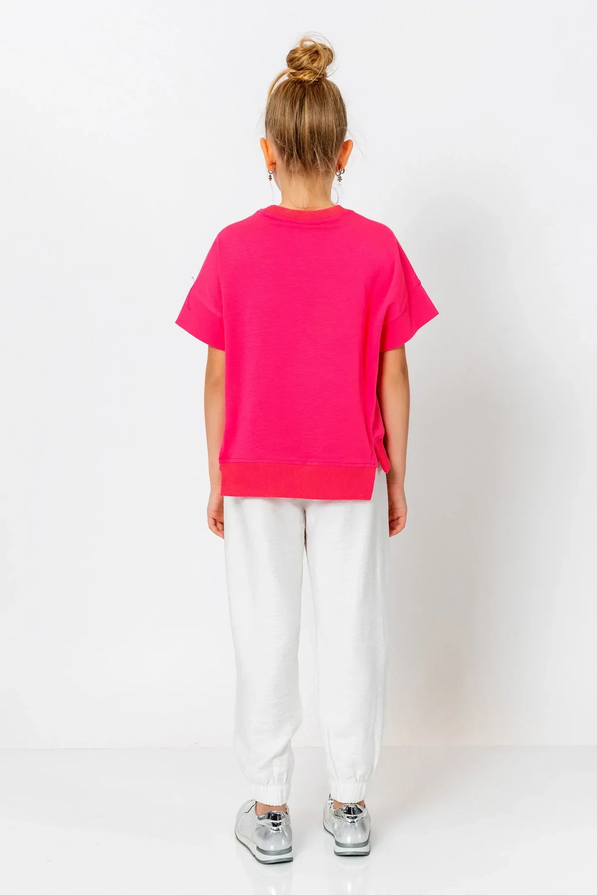 InCity Kids Girls Elastic Waist Ankle Cuff Solid Jogger Pants InCity Boys & Girls