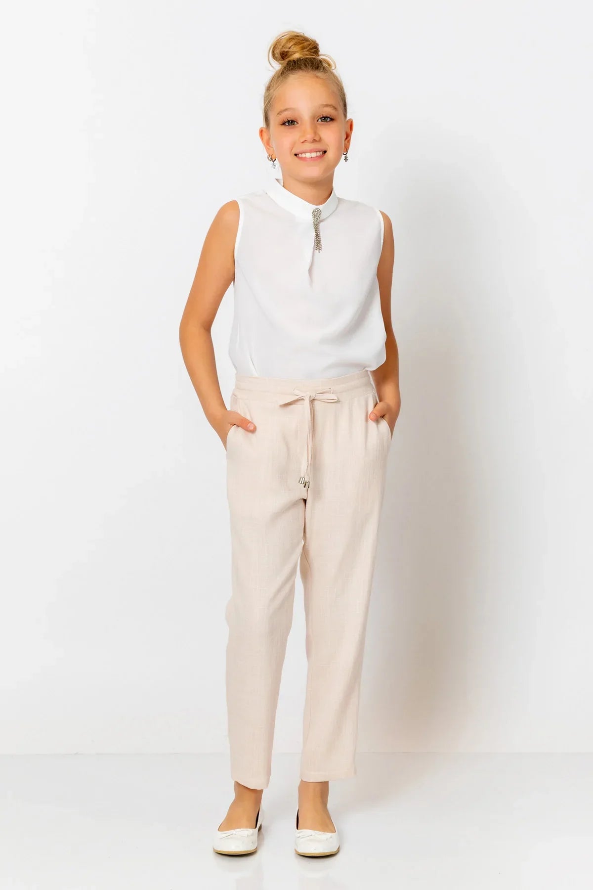 InCity Kids Girls Drawstring Formal Dress Pants InCity Boys & Girls