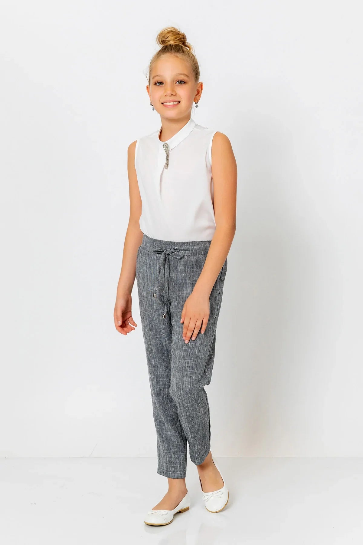 InCity Kids Girls Drawstring Formal Dress Pants InCity Boys & Girls