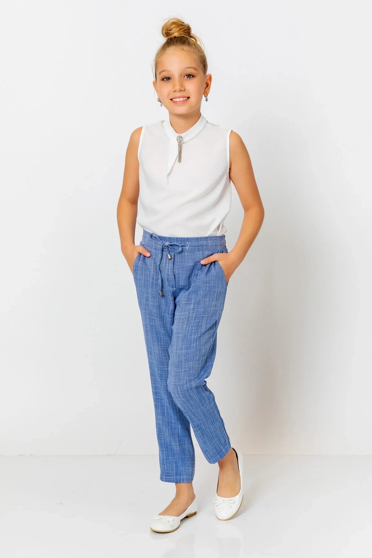 InCity Kids Girls Drawstring Formal Dress Pants InCity Boys & Girls