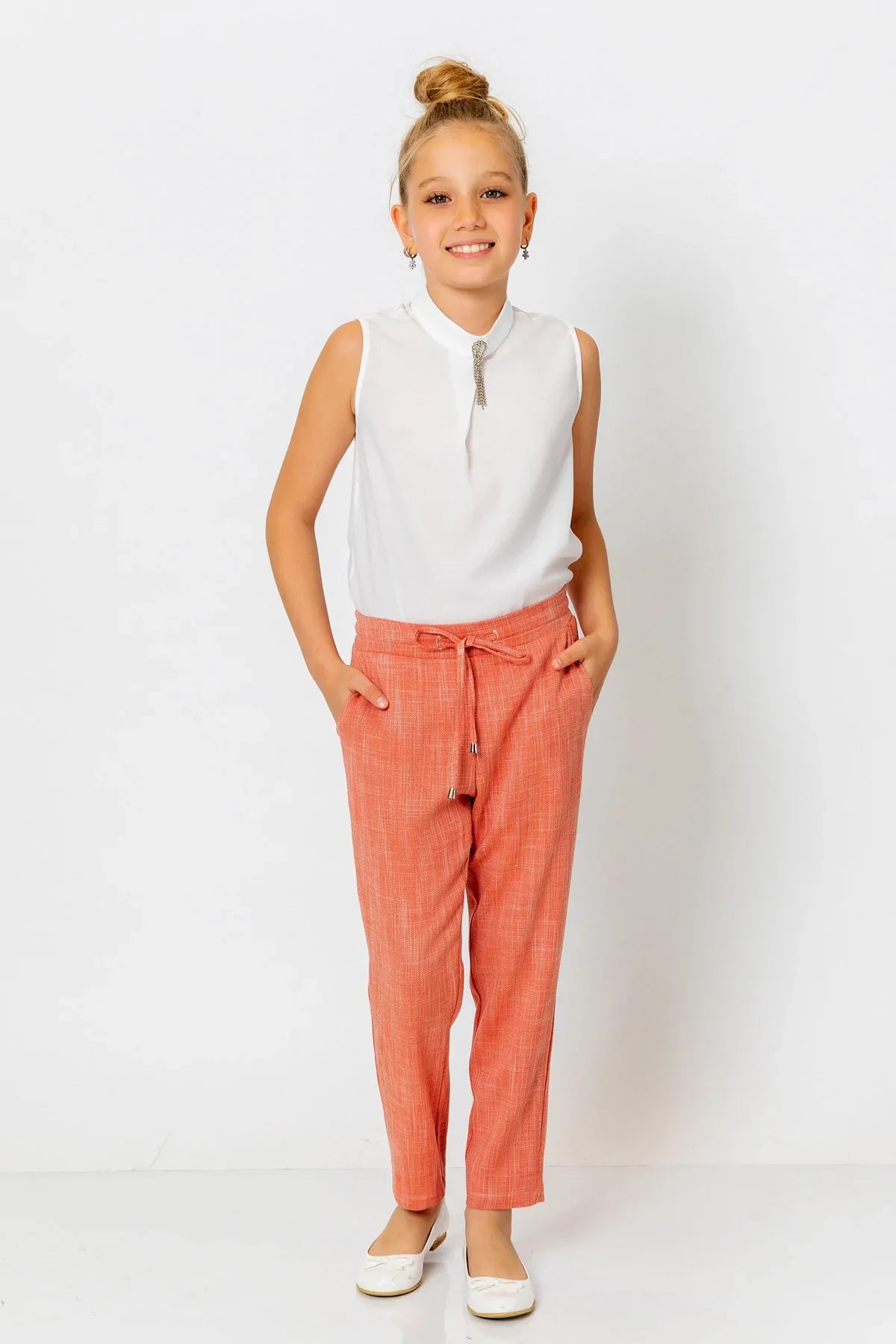 InCity Kids Girls Drawstring Formal Dress Pants InCity Boys & Girls