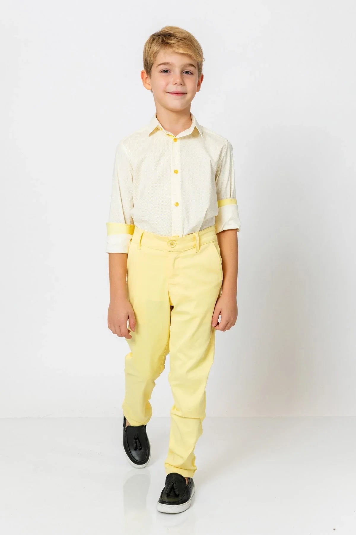 InCity Kids Boys Solid Straight Leg Dress Pants InCity Boys & Girls