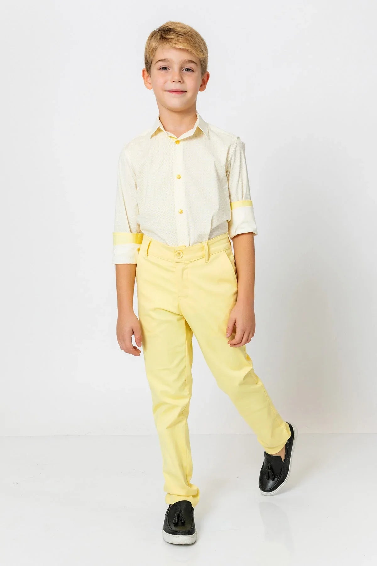 InCity Kids Boys Solid Straight Leg Dress Pants InCity Boys & Girls