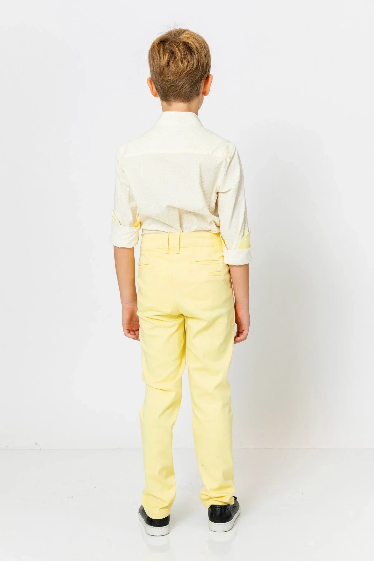 InCity Kids Boys Solid Straight Leg Dress Pants InCity Boys & Girls