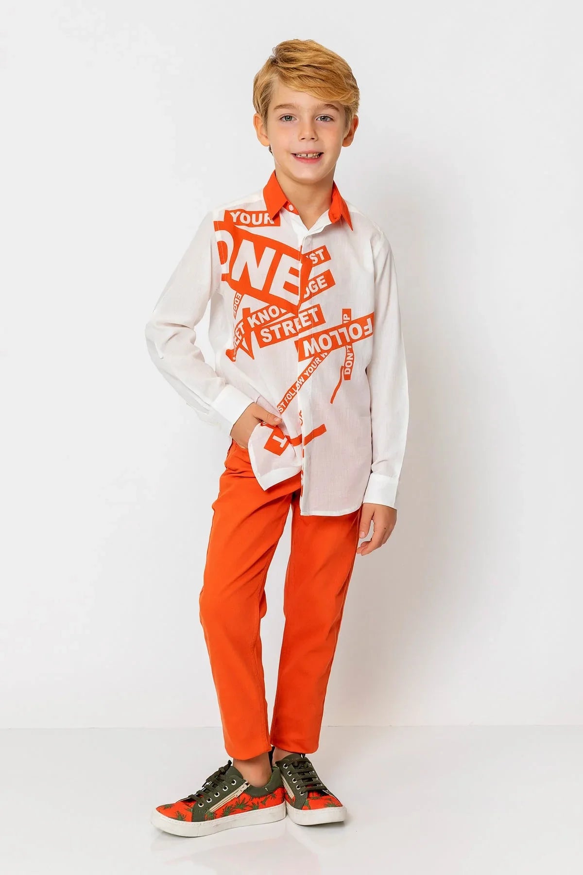 InCity Kids Boys Solid Straight Leg Dress Pants InCity Boys & Girls