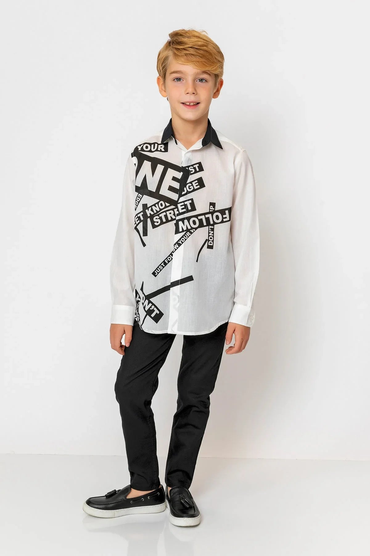 InCity Kids Boys Solid Straight Leg Dress Pants InCity Boys & Girls