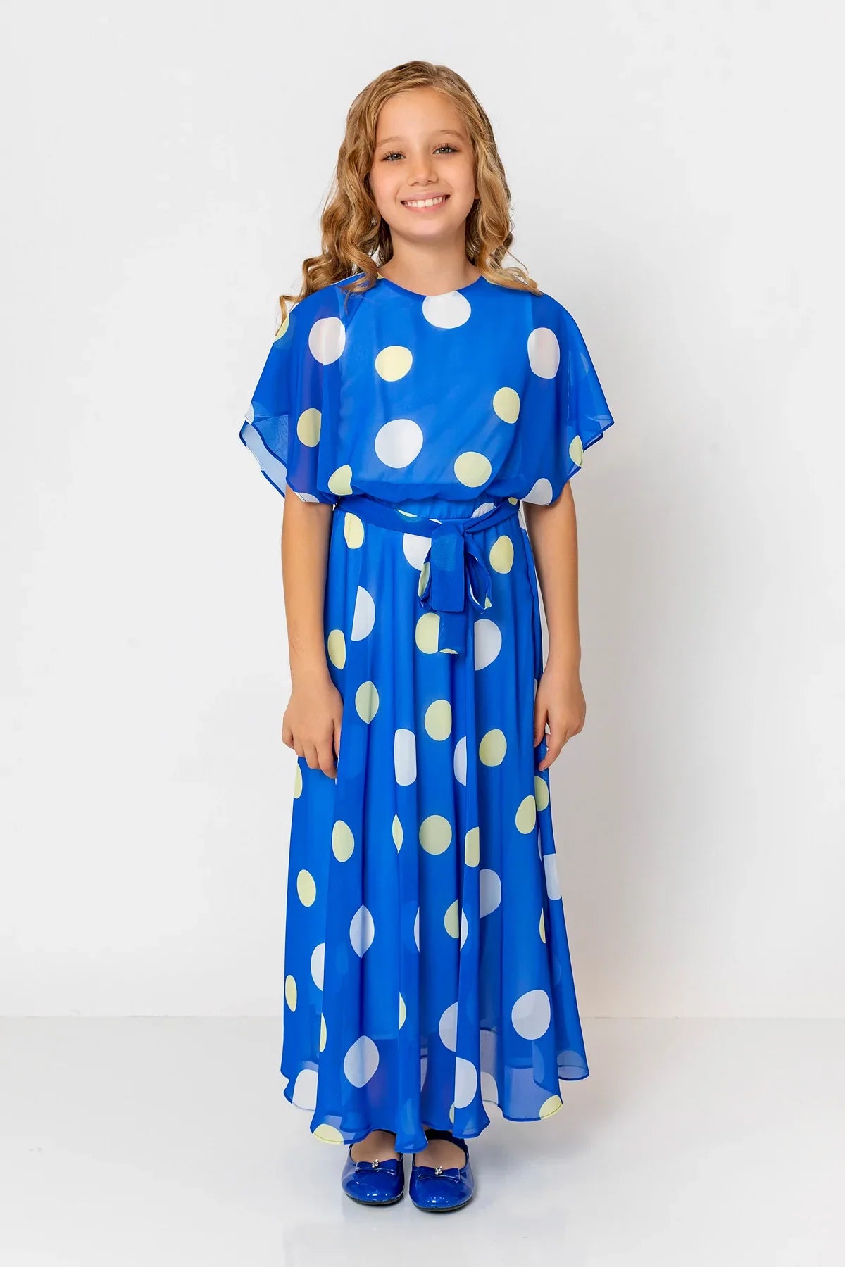 InCity Kids Girls Batwing Sleeve Polka Dot Dress InCity Boys & Girls