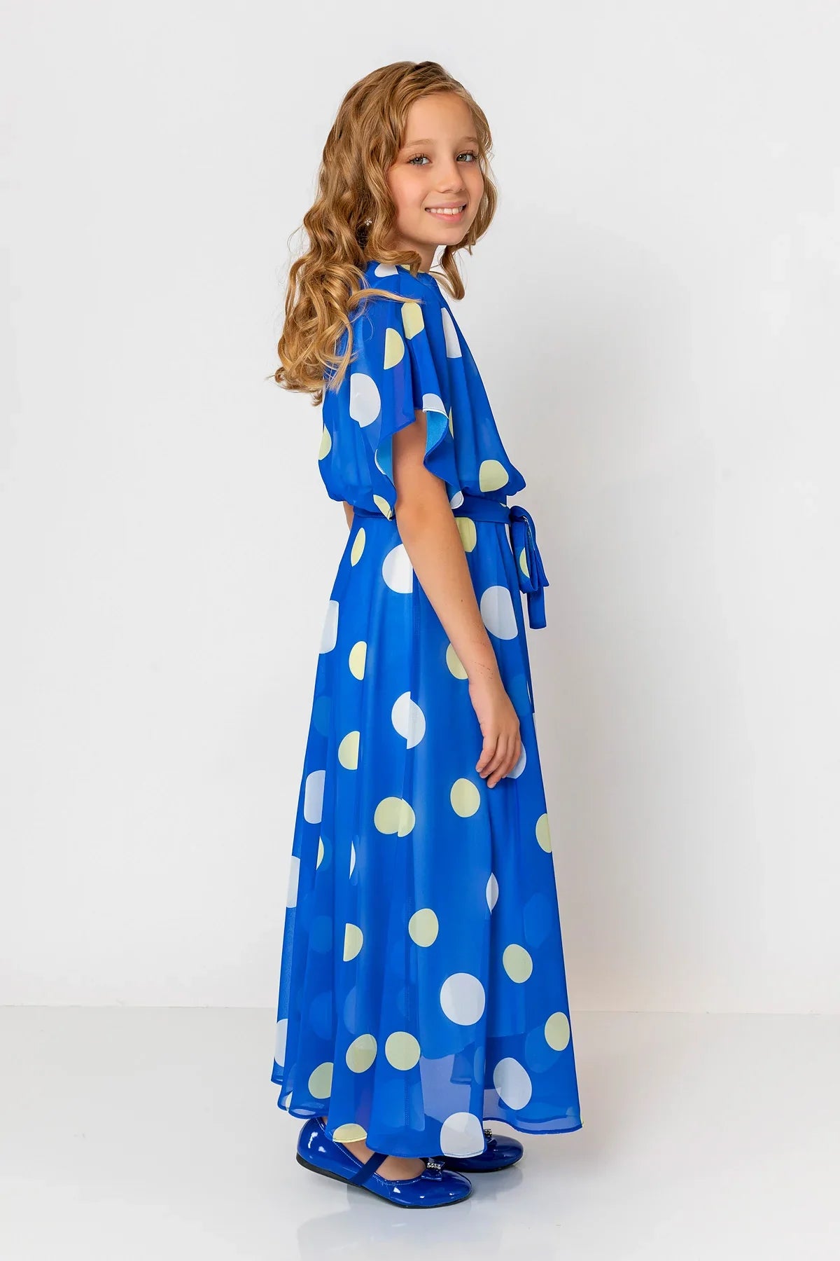 InCity Kids Girls Batwing Sleeve Polka Dot Dress InCity Boys & Girls