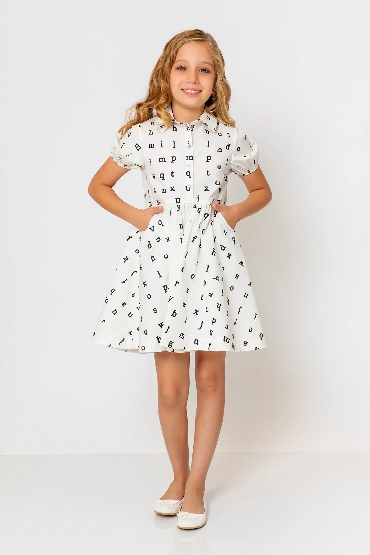 InCity Kids Girls Midi Alphabet Dress InCity Boys & Girls