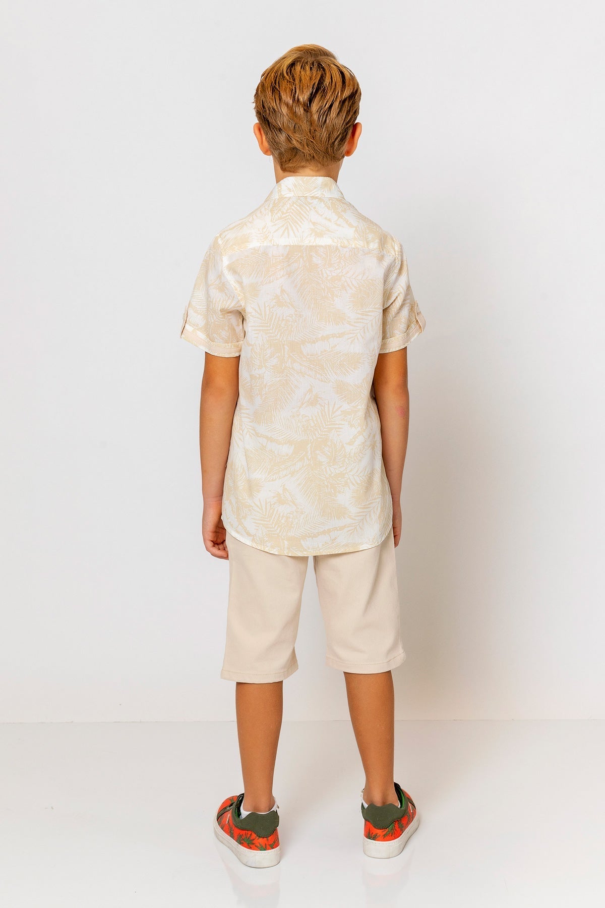 InCity Kids Boys Collared Short Sleeve Button Down Hawaiian Shirt InCity Boys & Girls