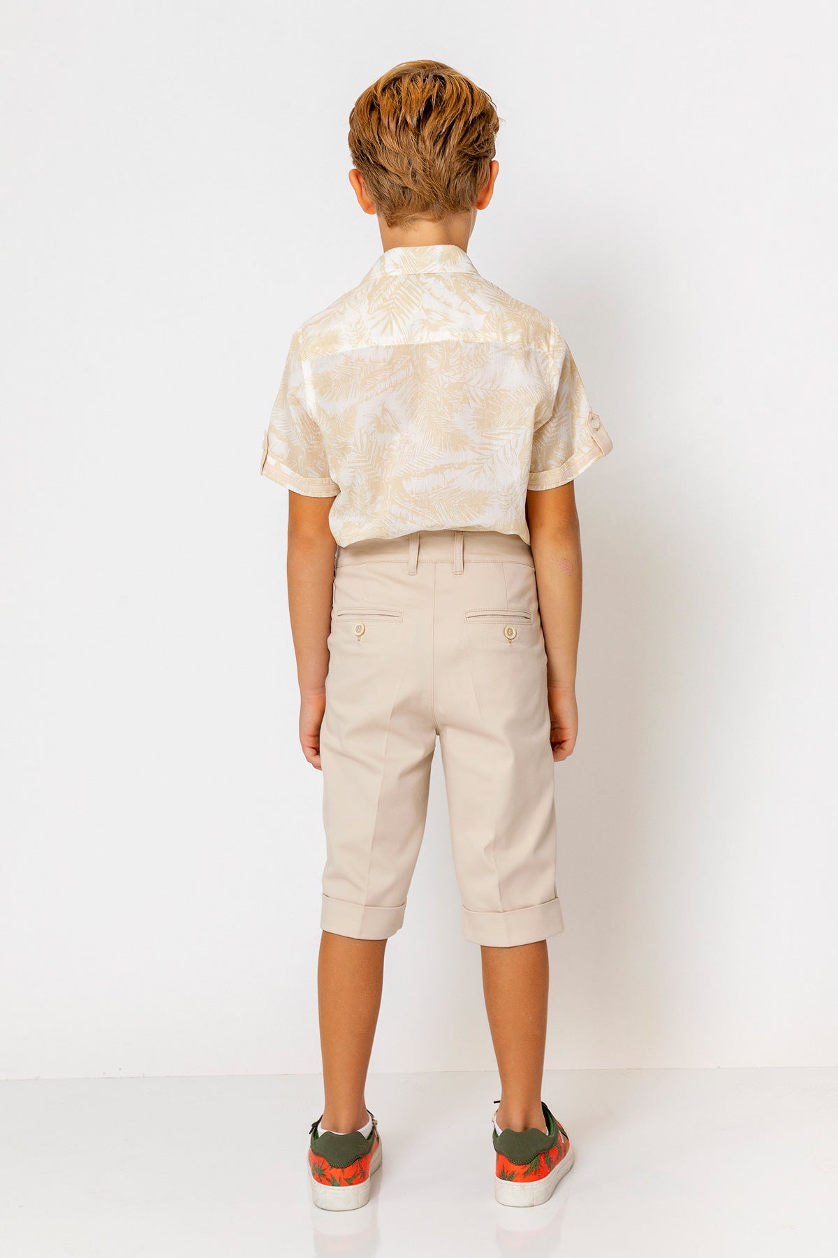 InCity Kids Boys Collared Short Sleeve Button Down Hawaiian Shirt InCity Boys & Girls