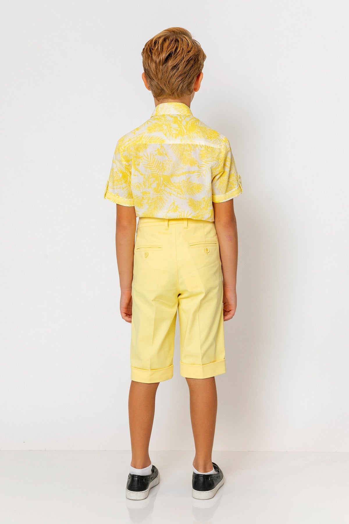 InCity Kids Boys Collared Short Sleeve Button Down Hawaiian Shirt InCity Boys & Girls