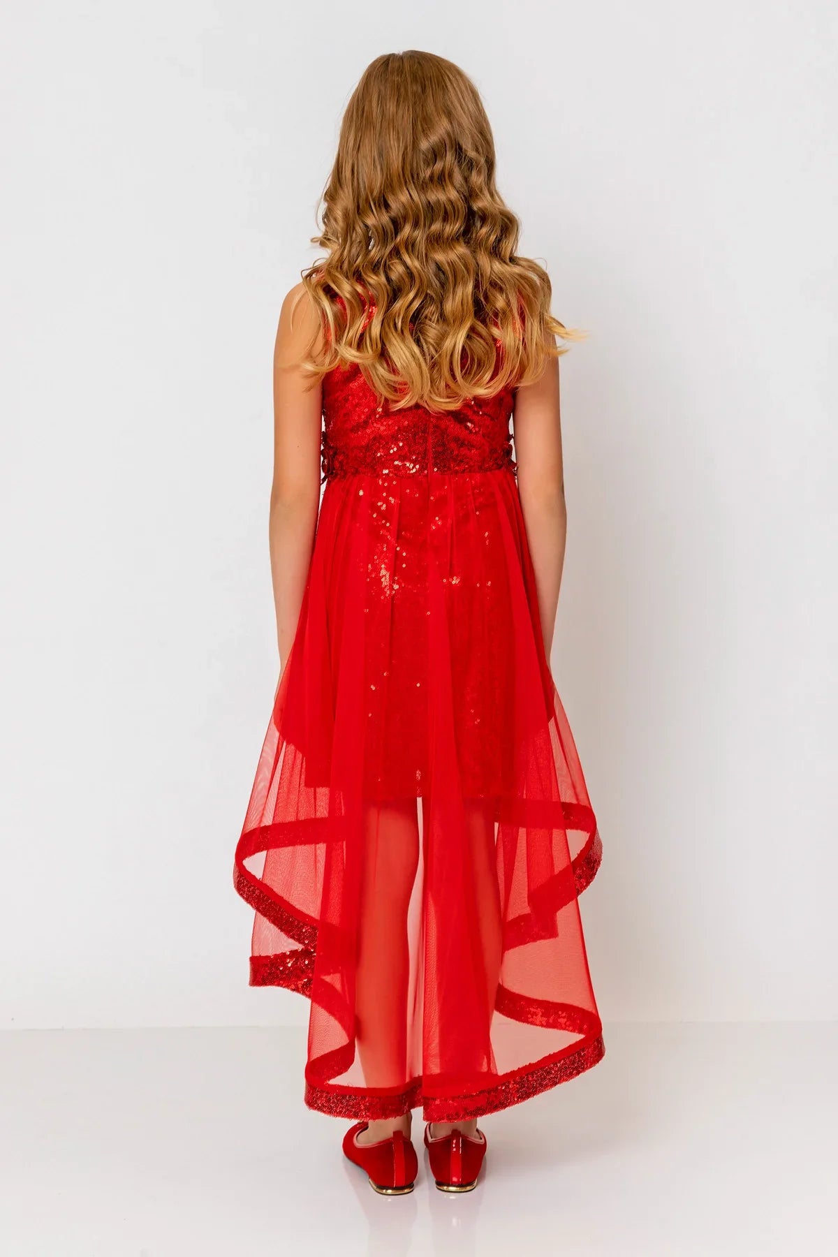 InCity Kids Girls Sequin Sleeveless Back Zipper Bridesmaid Dress InCity Boys & Girls