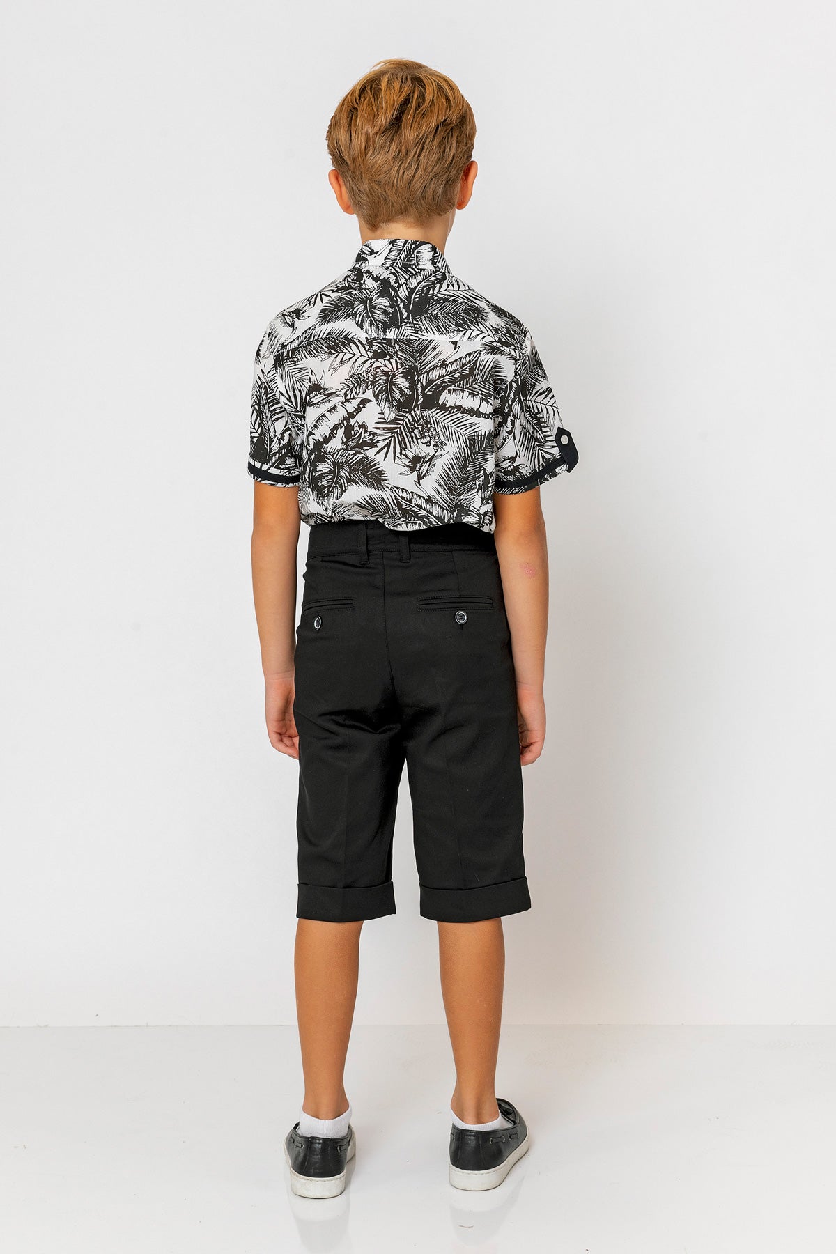 InCity Kids Boys Collared Short Sleeve Button Down Hawaiian Shirt InCity Boys & Girls