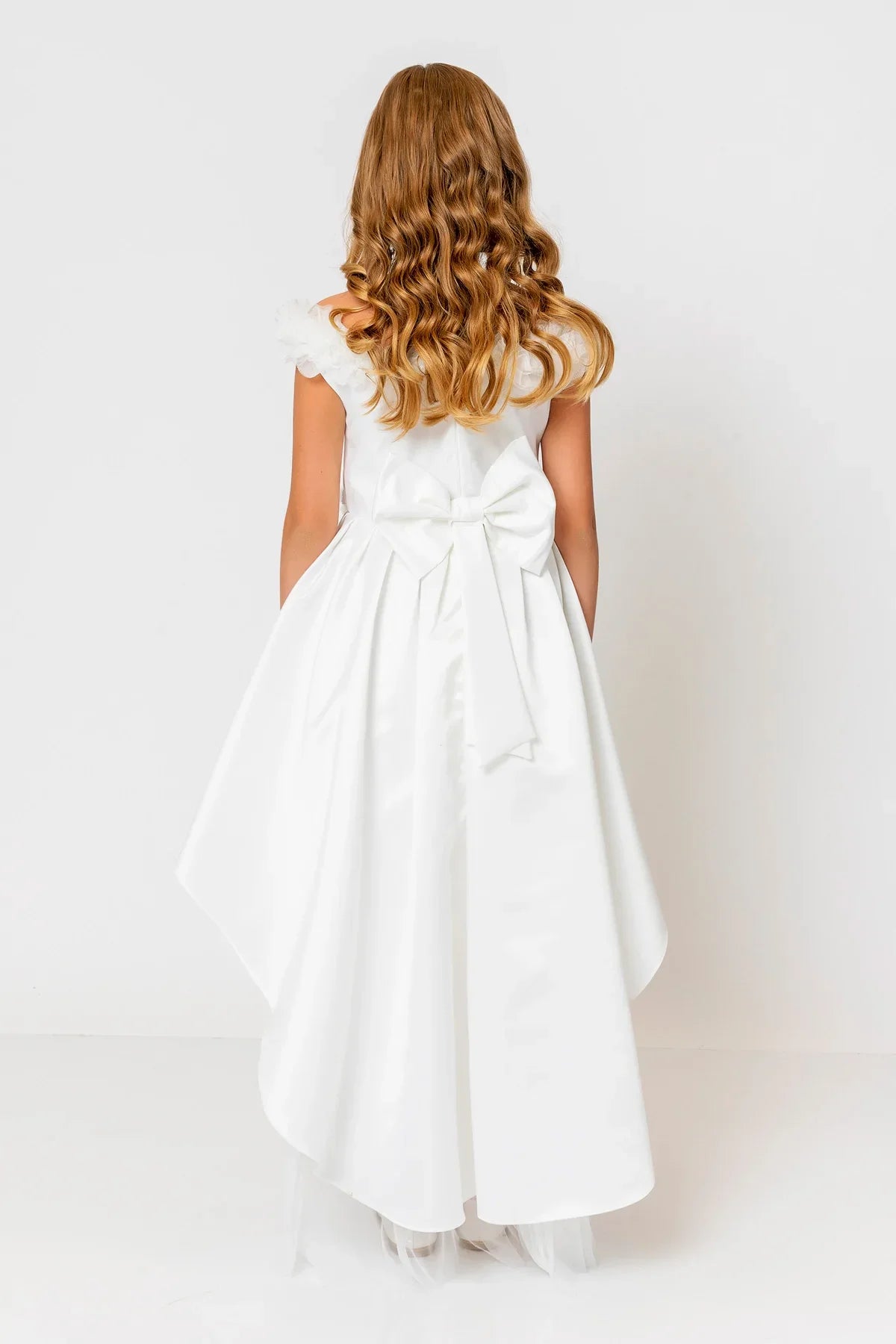 InCity Kids Girls Floral Belt Ruffle Bridesmaid Dress InCity Boys & Girls