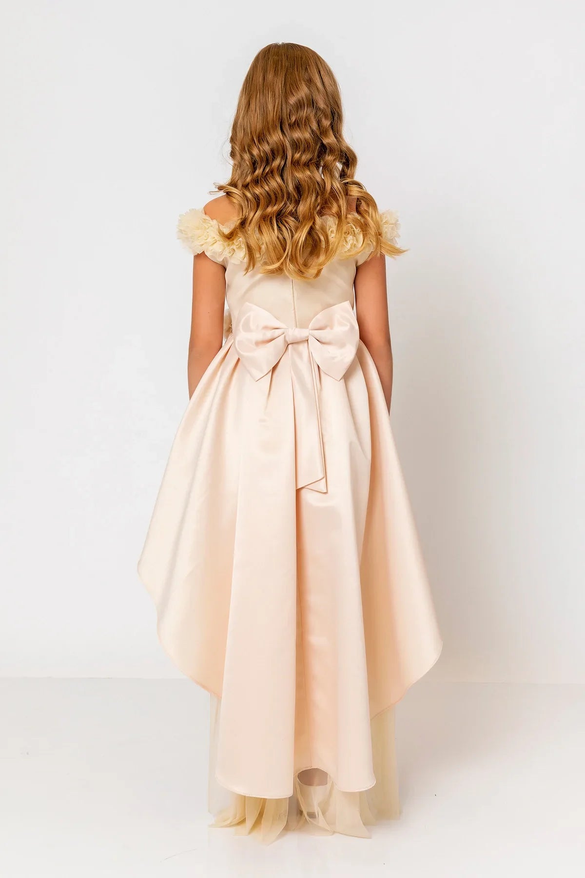 InCity Kids Girls Floral Belt Ruffle Bridesmaid Dress InCity Boys & Girls